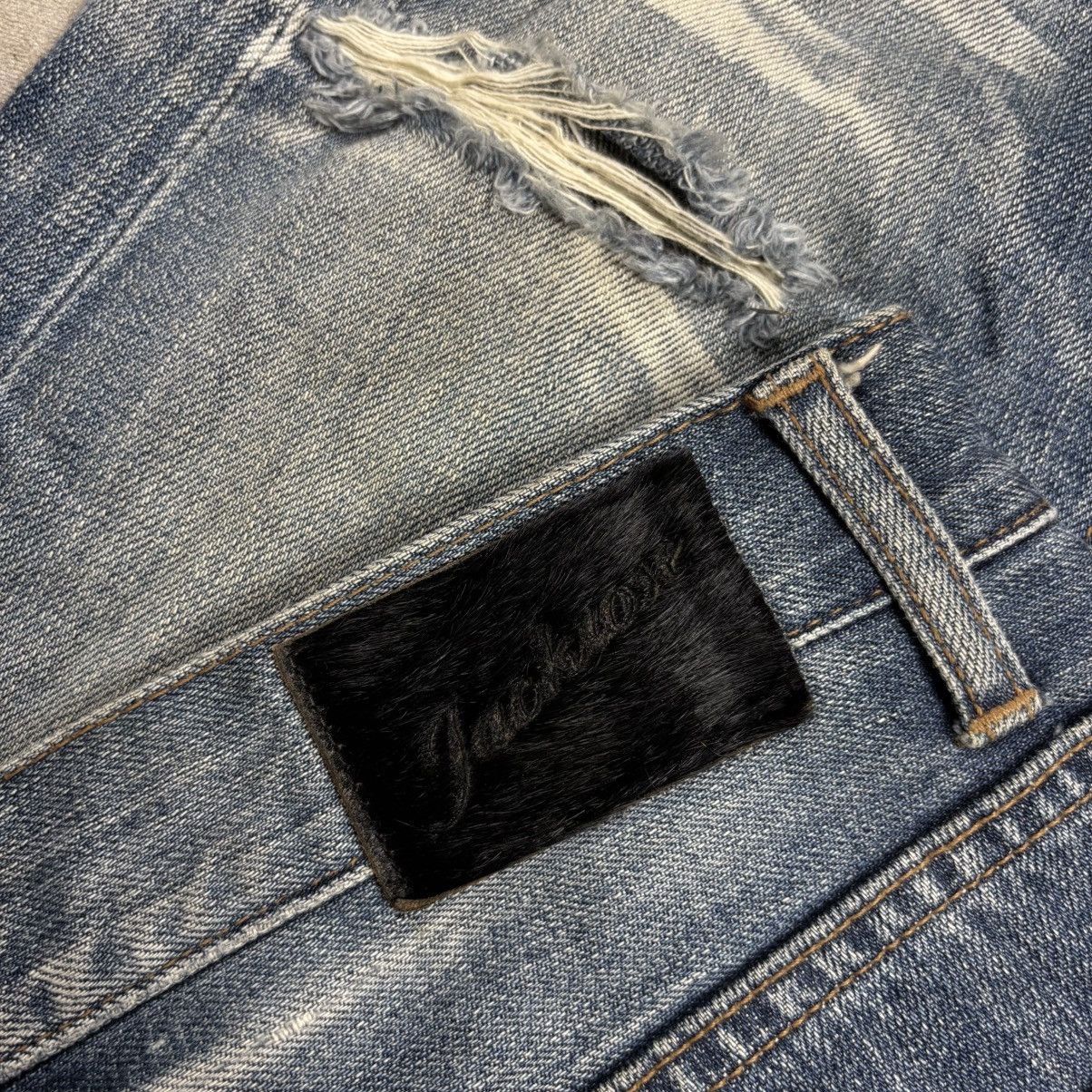 Isamu Katayama Backlash Archive Jackrose - Grunge Washed Denim Pants Size US 31 - 9 Thumbnail
