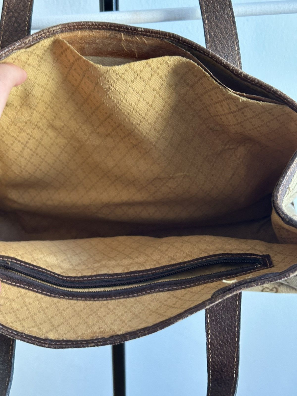 Gucci Gucci Vintage 70s-80s Rare Monogramme GG Archive Leather Bag Size ONE SIZE - 13 Thumbnail