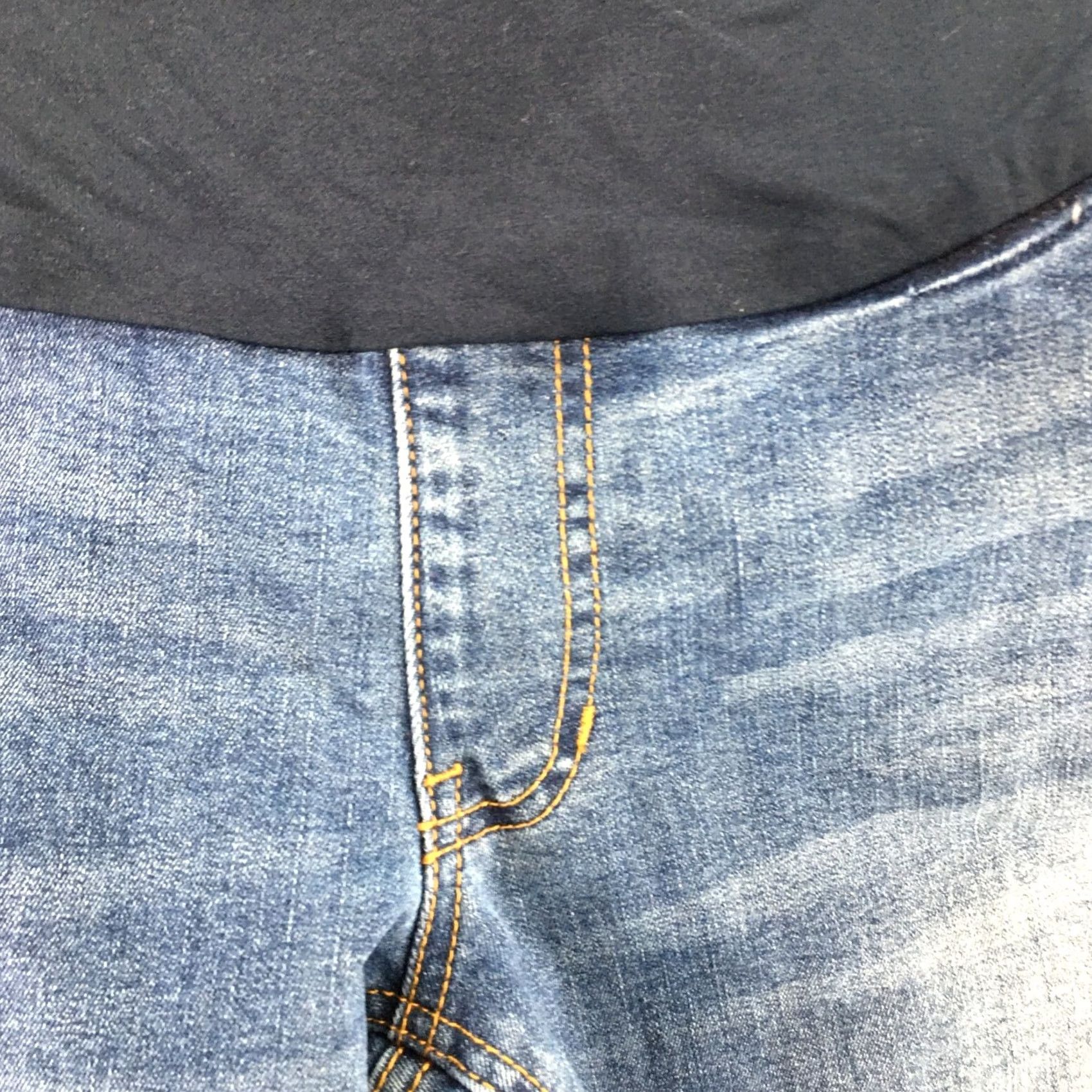 Vintage Time And Tru Maternity Jeans Womens XXL Blue Medium Wash Denim Ankle 5 Pockets Size 40" / US 18 - 4 Thumbnail