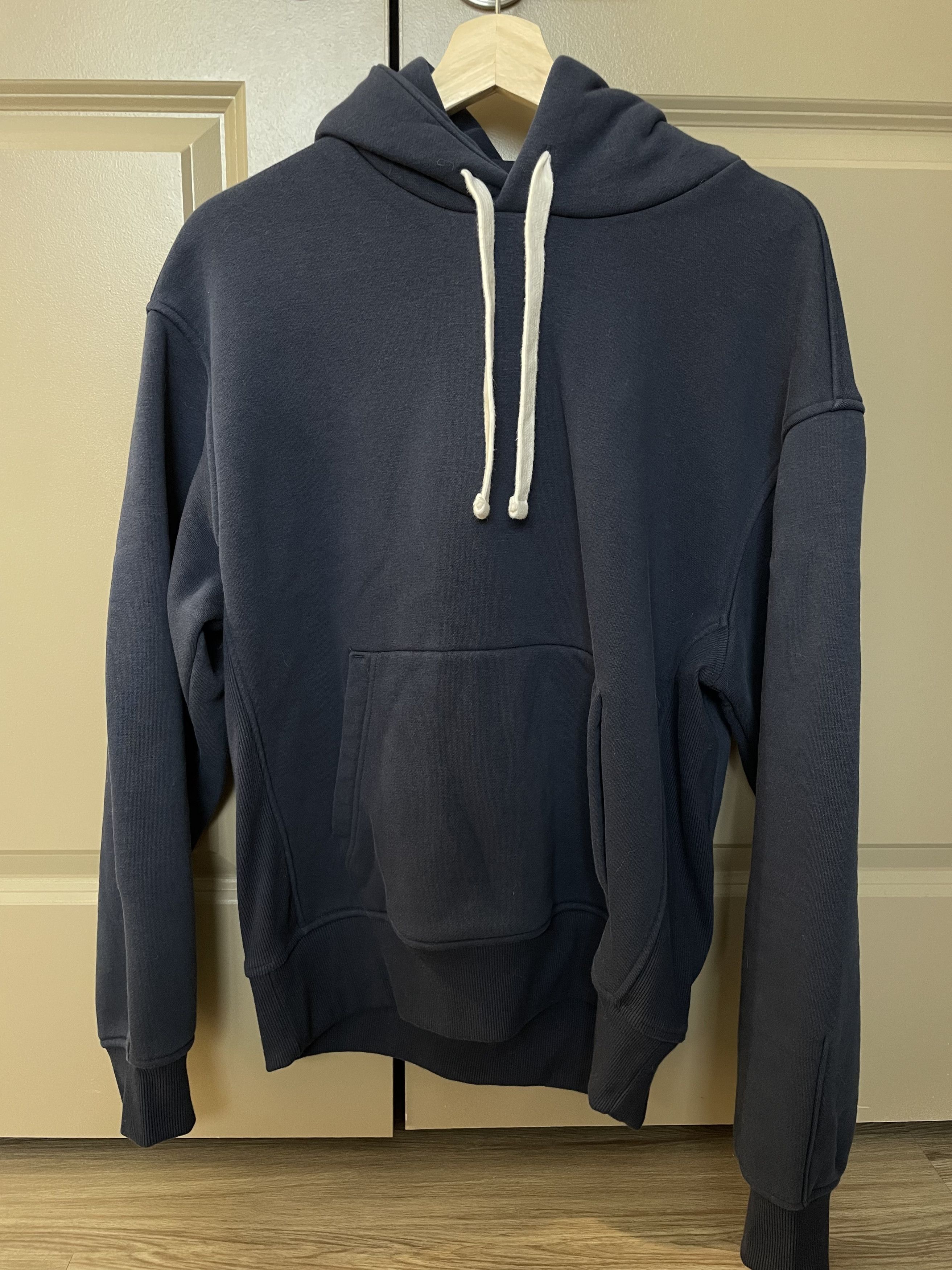 Everlane Everlane Navy Fleece Hoodie Size US XS / EU 42 / 0 - 1 Thumbnail