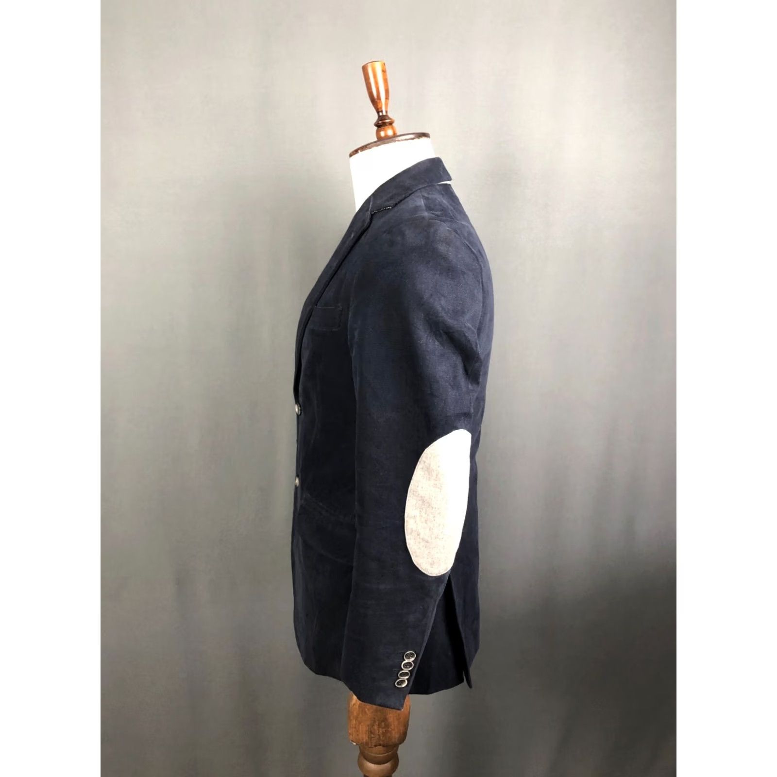 Vintage Boggi Milano Blazer Men's Cotton Dark Blue 46 Blazer Jacket Regular Length Mid-Length Button Closure Casual Vintage: No Size 46R - 2 Thumbnail