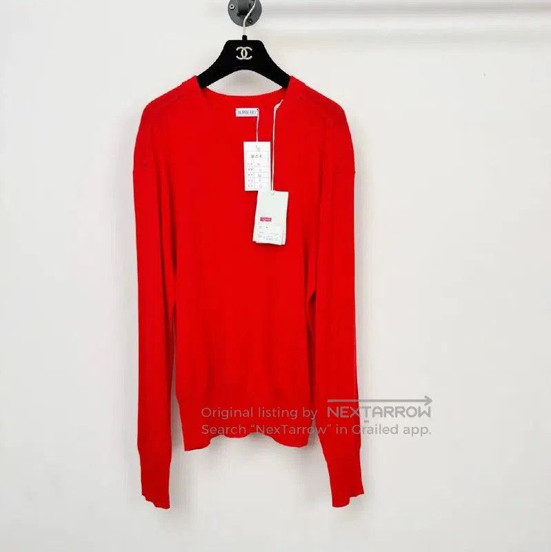 Burberry Burberry Red Long Sleeve Knit Top. Size M / US 6-8 / IT 42-44 - 1 Thumbnail