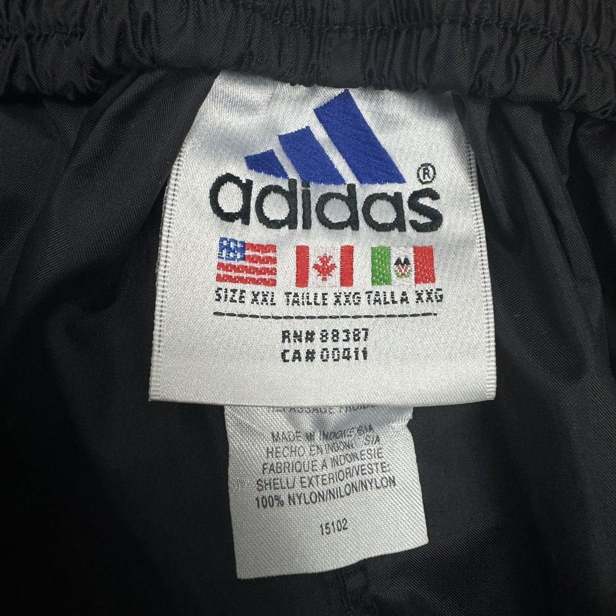 Adidas Rare 90s Adidas Vintage Tearaway Drill Nylon Track Jogger Size US 31 - 8 Thumbnail