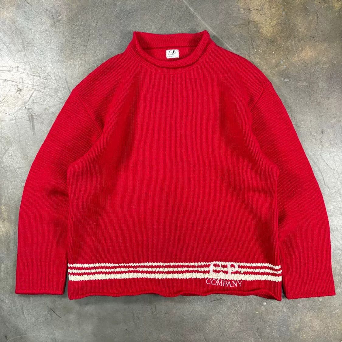 C.P. Company CP Company Burgundy Knit Sweater Size US M / EU 48-50 / 2 - 1 Thumbnail
