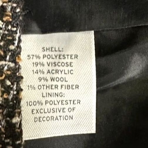 Vintage Halogen Skirt Womens 6 Brown Mini Geometric Straight Side Zip EUC Vintage No Size 28" / US 6 / IT 42 - 5 Thumbnail