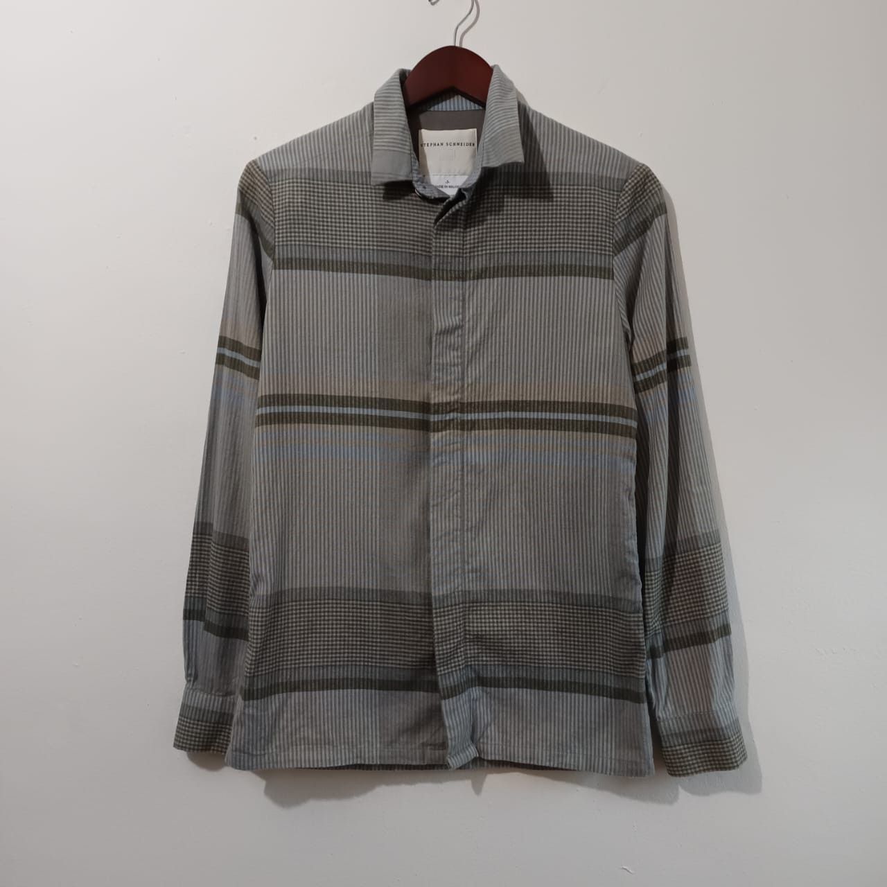 Stephan Schneider Stephan Schneider Dark Grey Plaid Button Shirts Size US M / EU 48-50 / 2 - 1 Thumbnail
