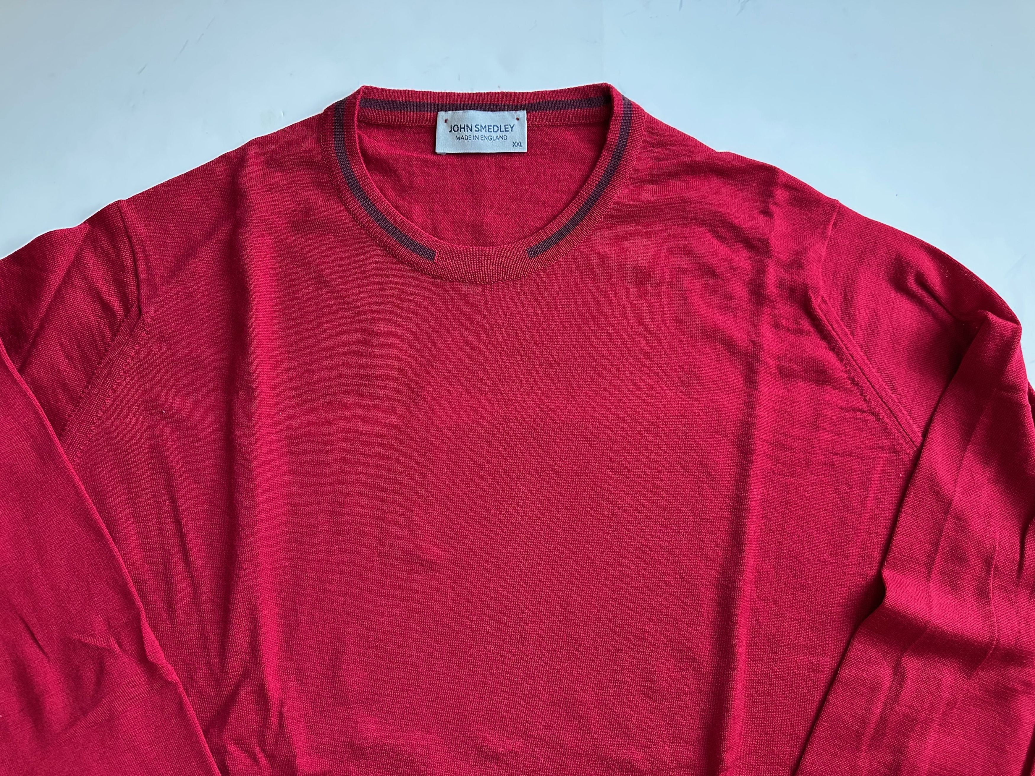 John Smedley John Smedley Turnbull Wool Jumper - Contour Red - XXL Size US XXL / EU 58 / 5 - 2 Thumbnail