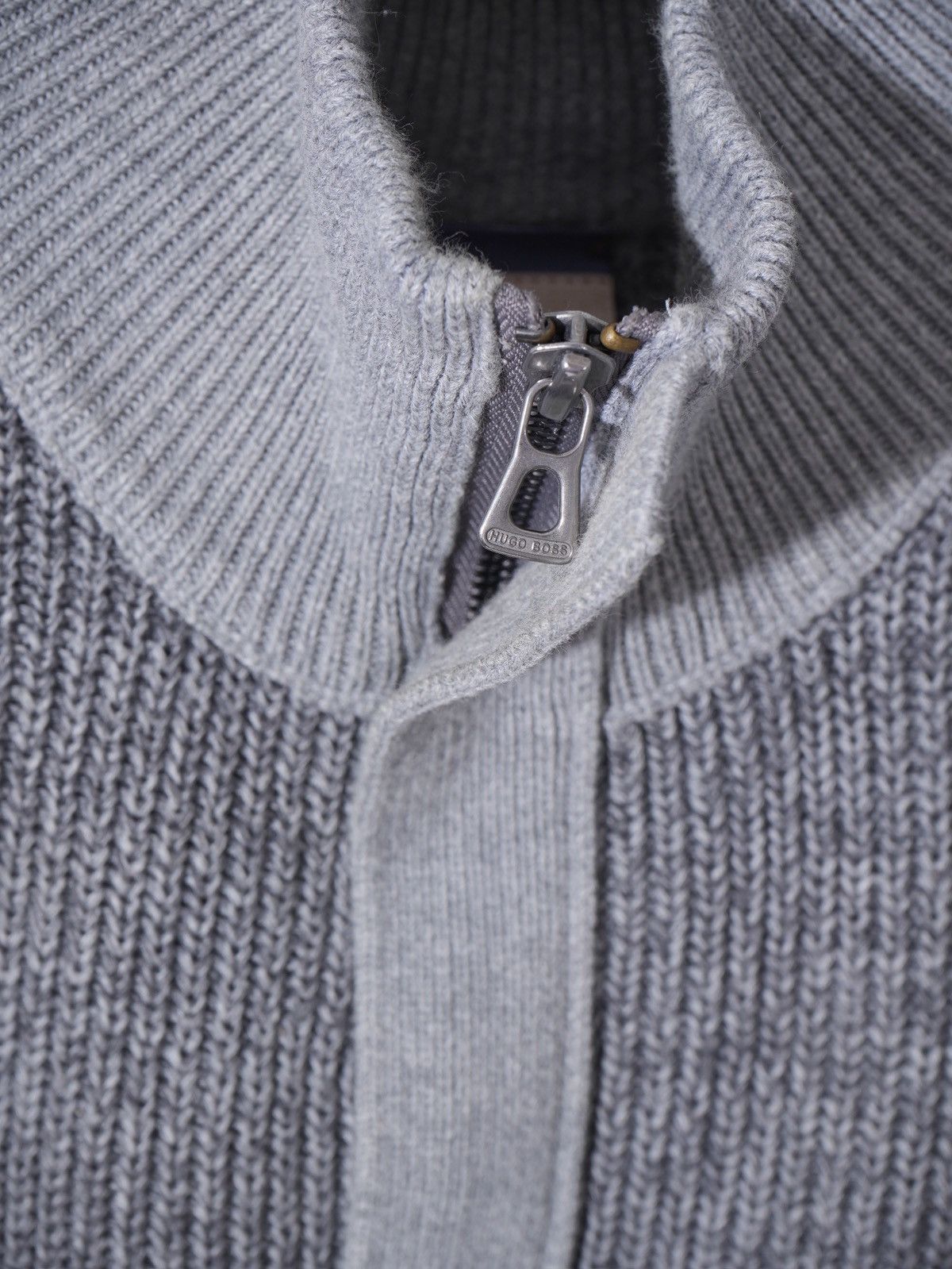 Hugo Boss HUGO BOSS 1/4 Hafl Zip Sweater Cotton Gray Size XL Size US XL / EU 56 / 4 - 4 Thumbnail