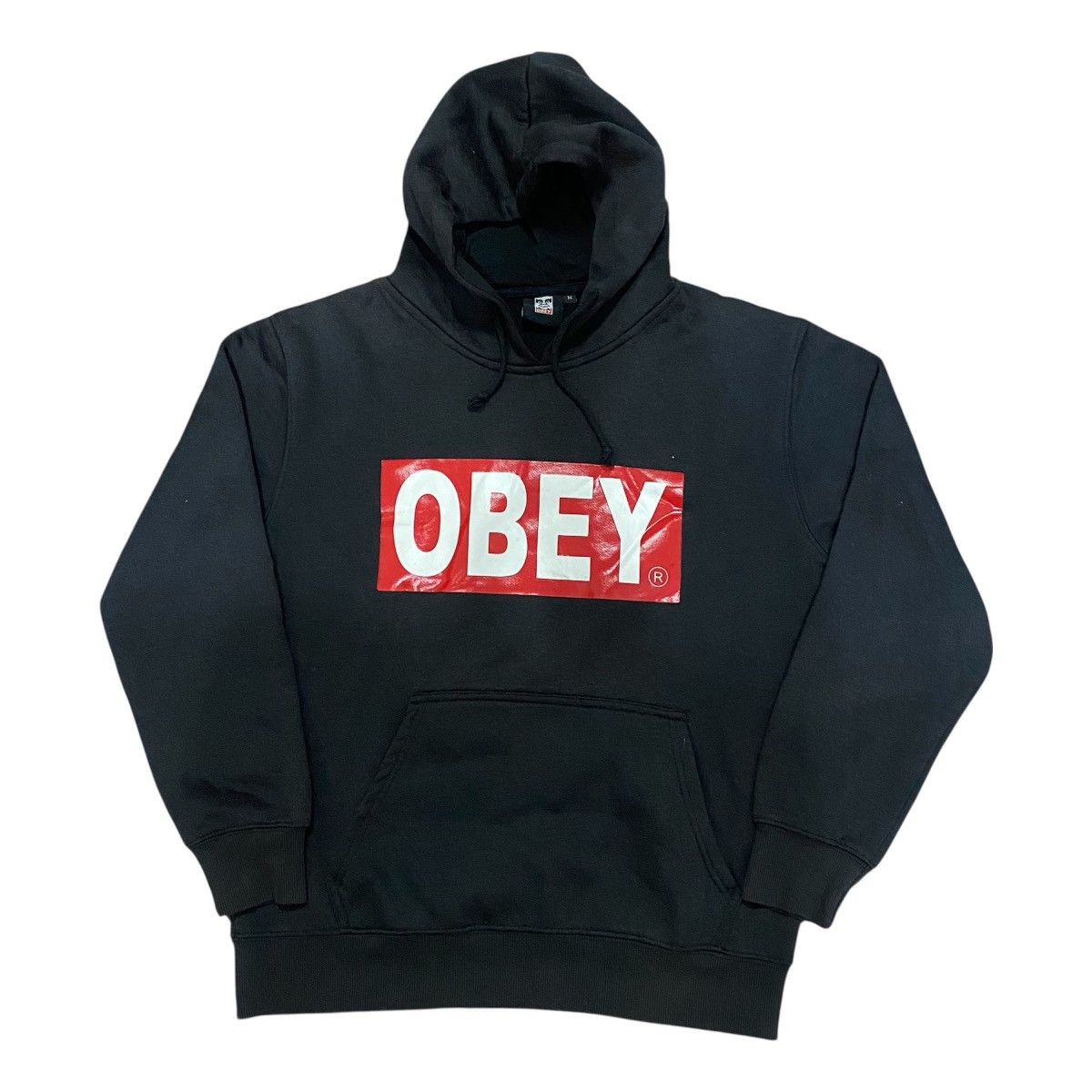 Obey Obey Box Logo Black Hoodie Size US M / EU 48-50 / 2 - 1 Thumbnail