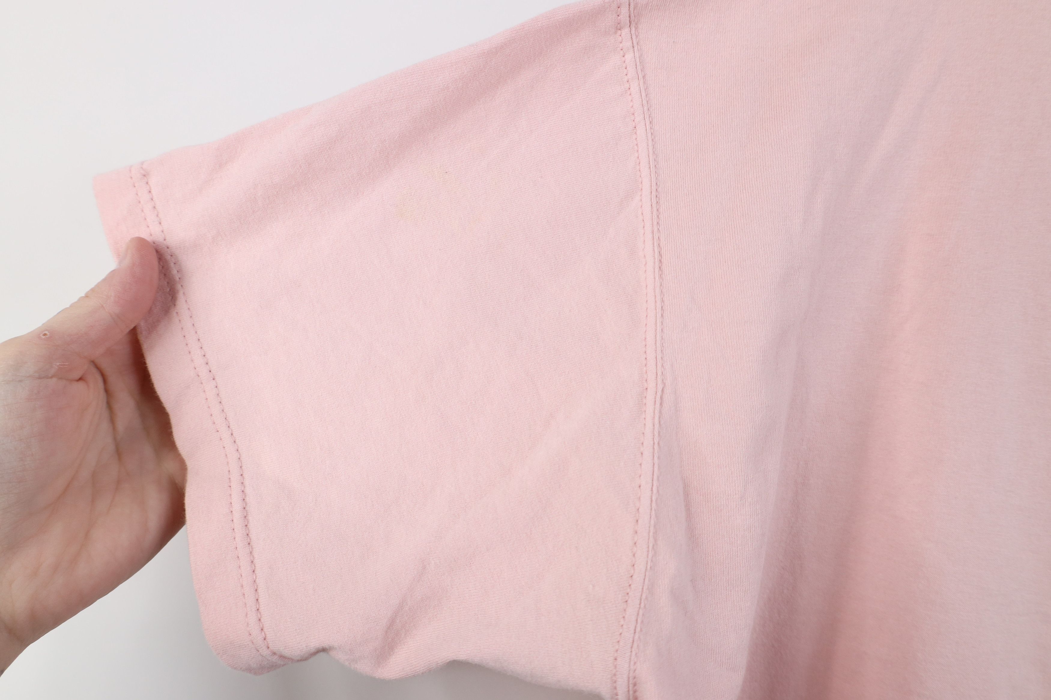 Russell Athletic Vintage 90s Russell Athletic Blank T-Shirt Pink Cotton USA Size M / US 6-8 / IT 42-44 - 8 Thumbnail