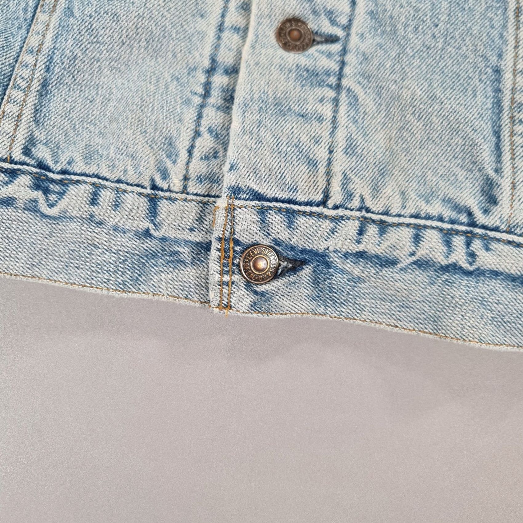 Levi's VINTAGE Levi's Denim Jacket Men Blue Medium Lined 80s Trucker Pocket USA 80s Mens Jeans Jacket Size US M / EU 48-50 / 2 - 5 Thumbnail