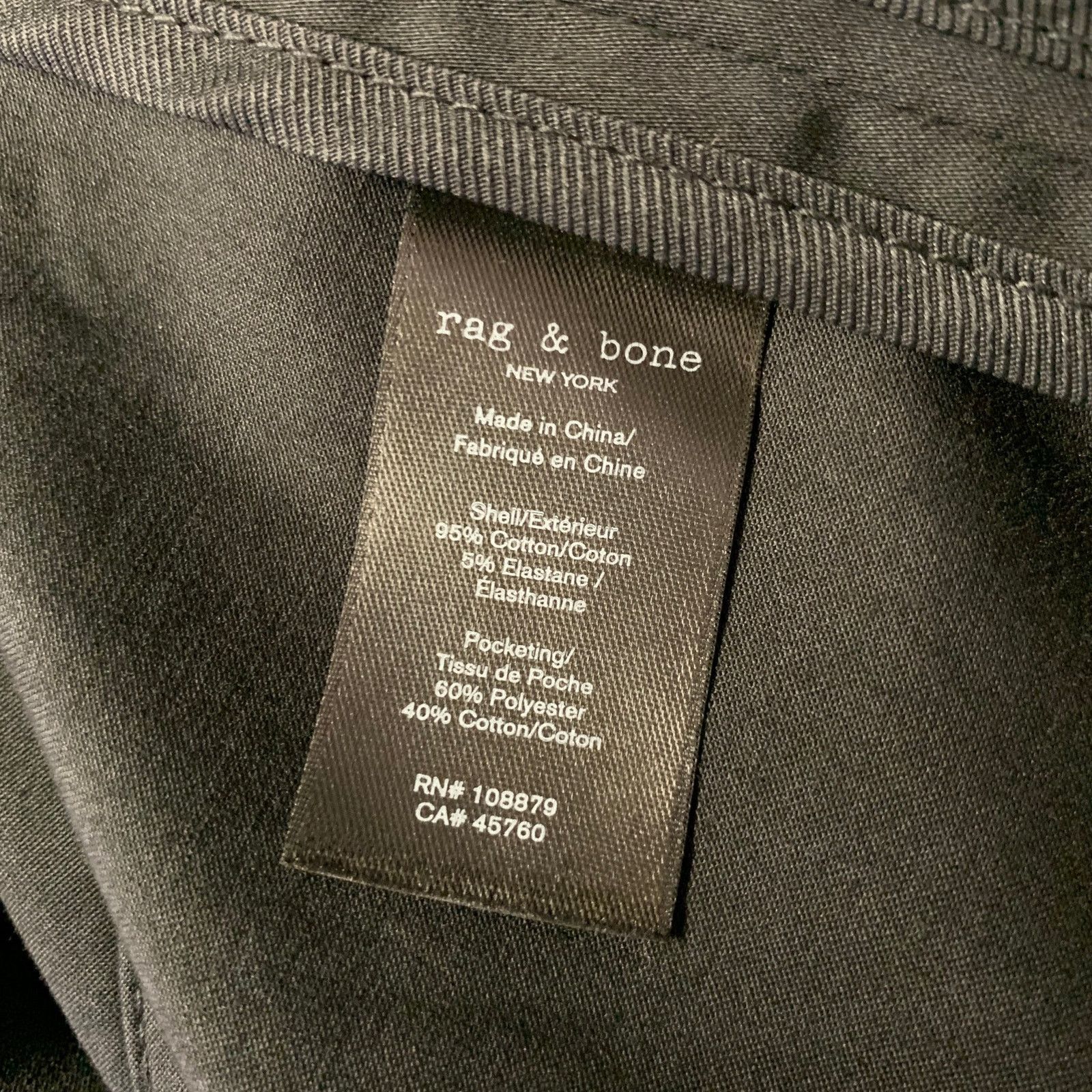 Rag & Bone RAG & BONE Chest Size XXL Black Cotton Blend Chore Coat Size US XXL / EU 58 / 5 - 5 Thumbnail