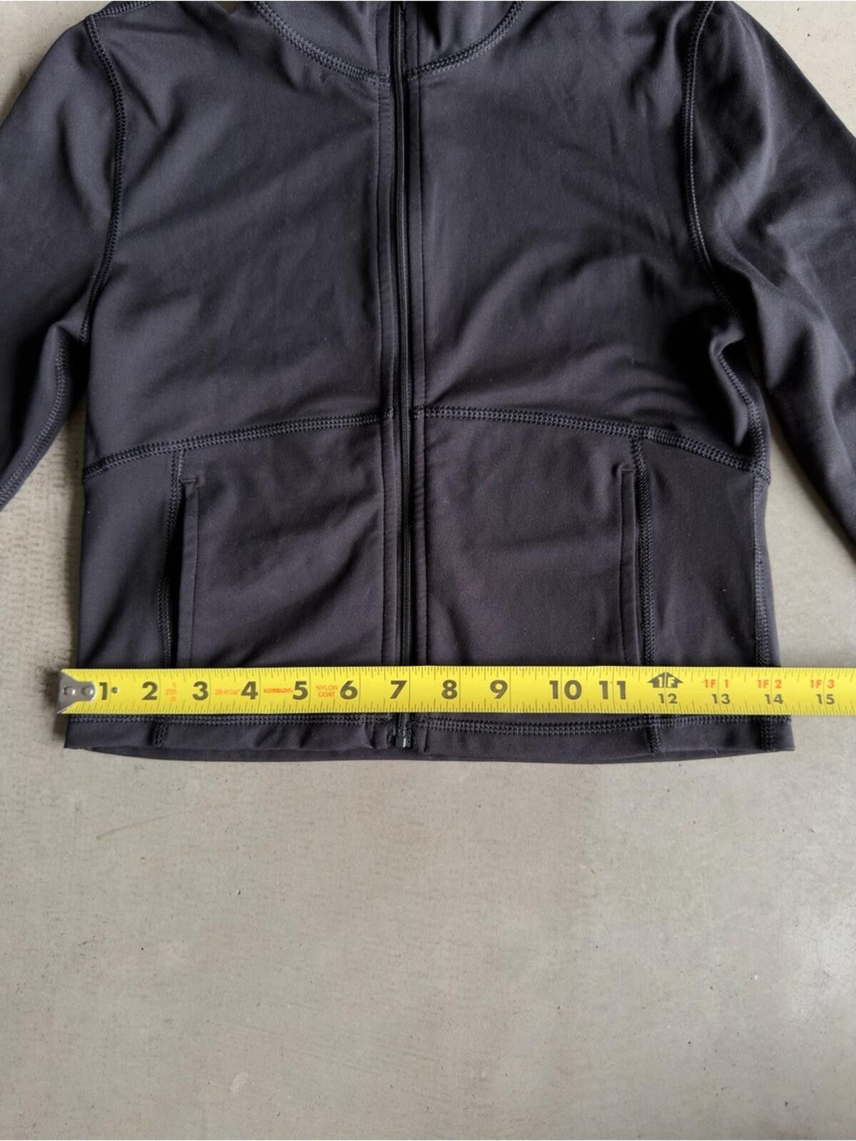 Nordstrom Cropped Stretch Zip Jacket / Activewear / Black Size S / US 4 / IT 40 - 4 Thumbnail