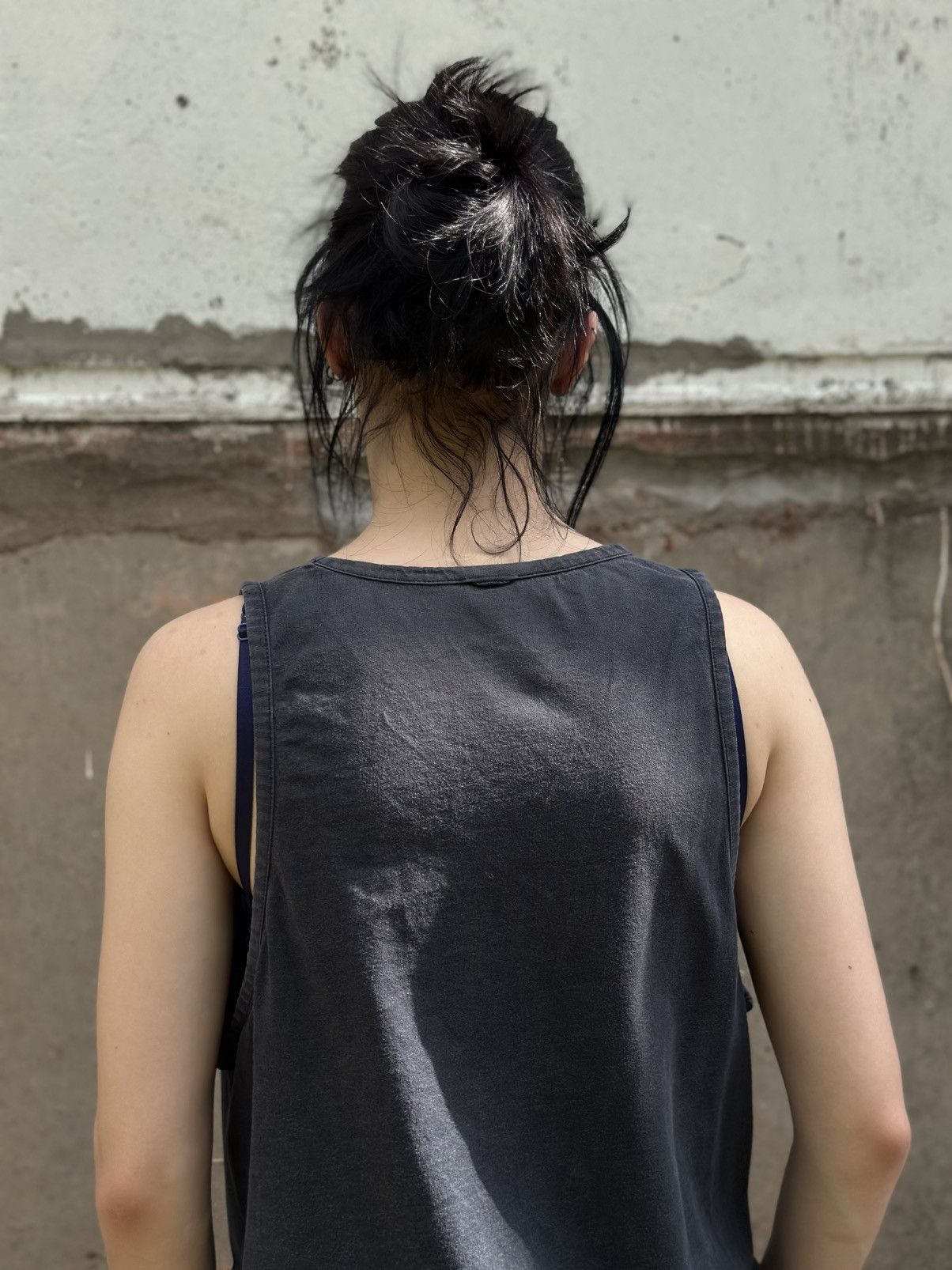 Nike VTG Nike Tank Top Sleeves Dark Blue Size M Sun Faded 00s USA Size US M / EU 48-50 / 2 - 3 Thumbnail