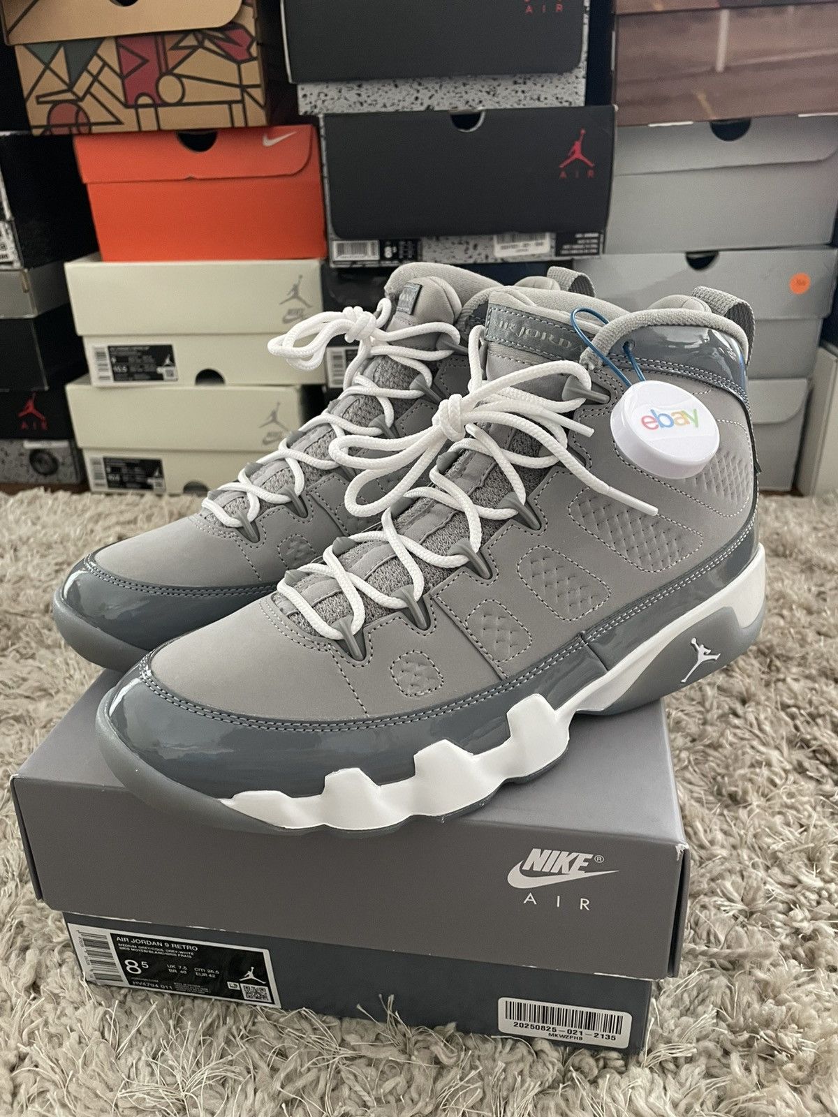 Jordan 9 グレー シューズ(男性用)