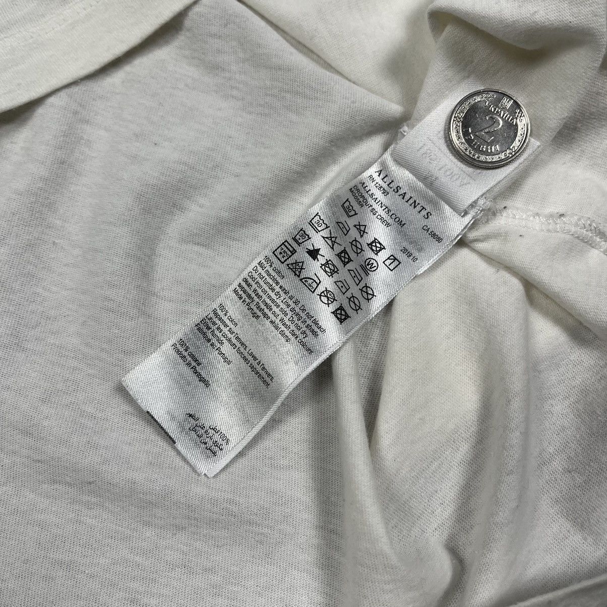 Allsaints AllSaints Dropout Big Logo Oversize Fit T Shirt Size US M / EU 48-50 / 2 - 16 Thumbnail