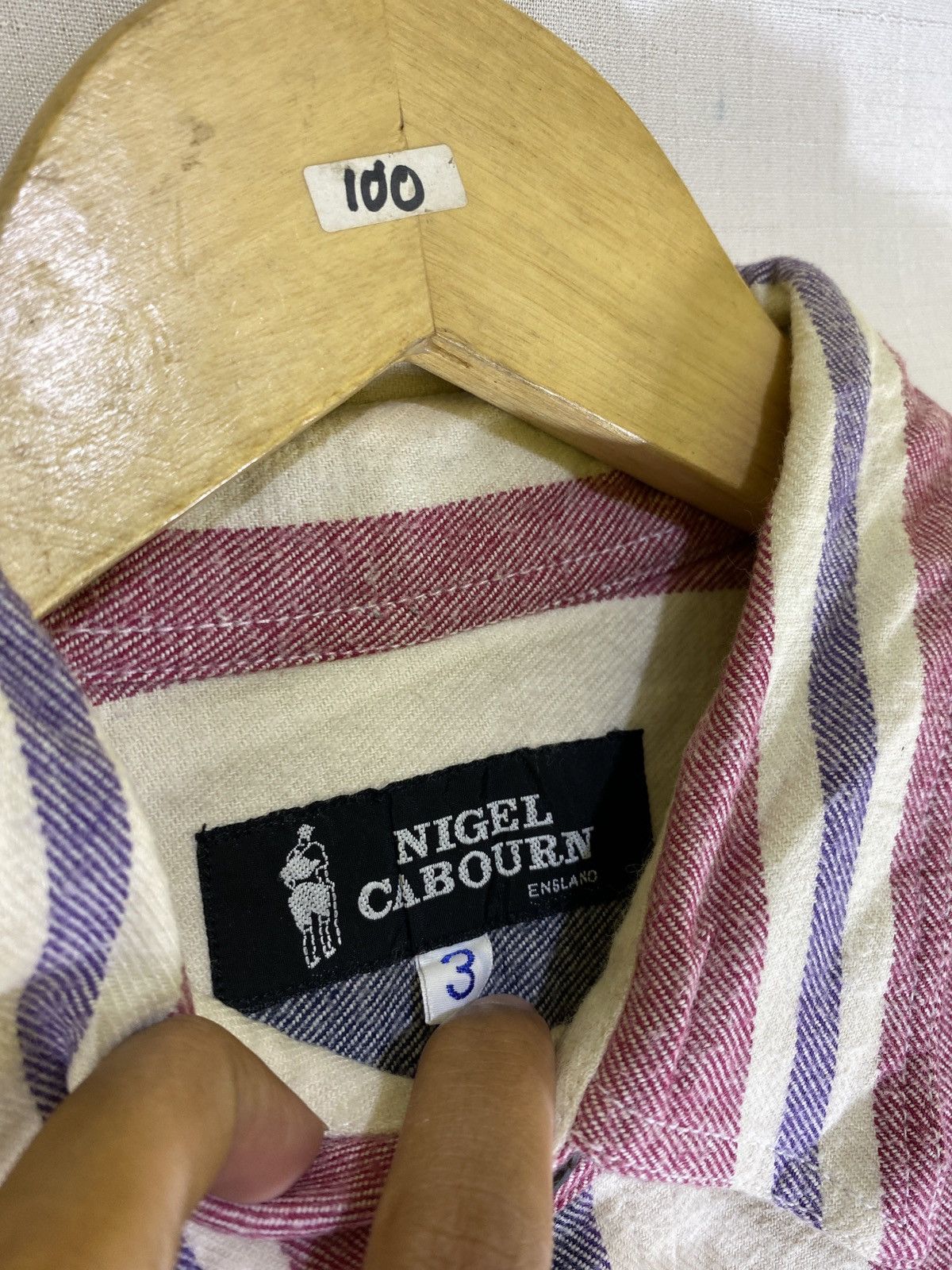 Nigel Cabourn flanel big striped oversized Size US M / EU 48-50 / 2 - 3 Thumbnail
