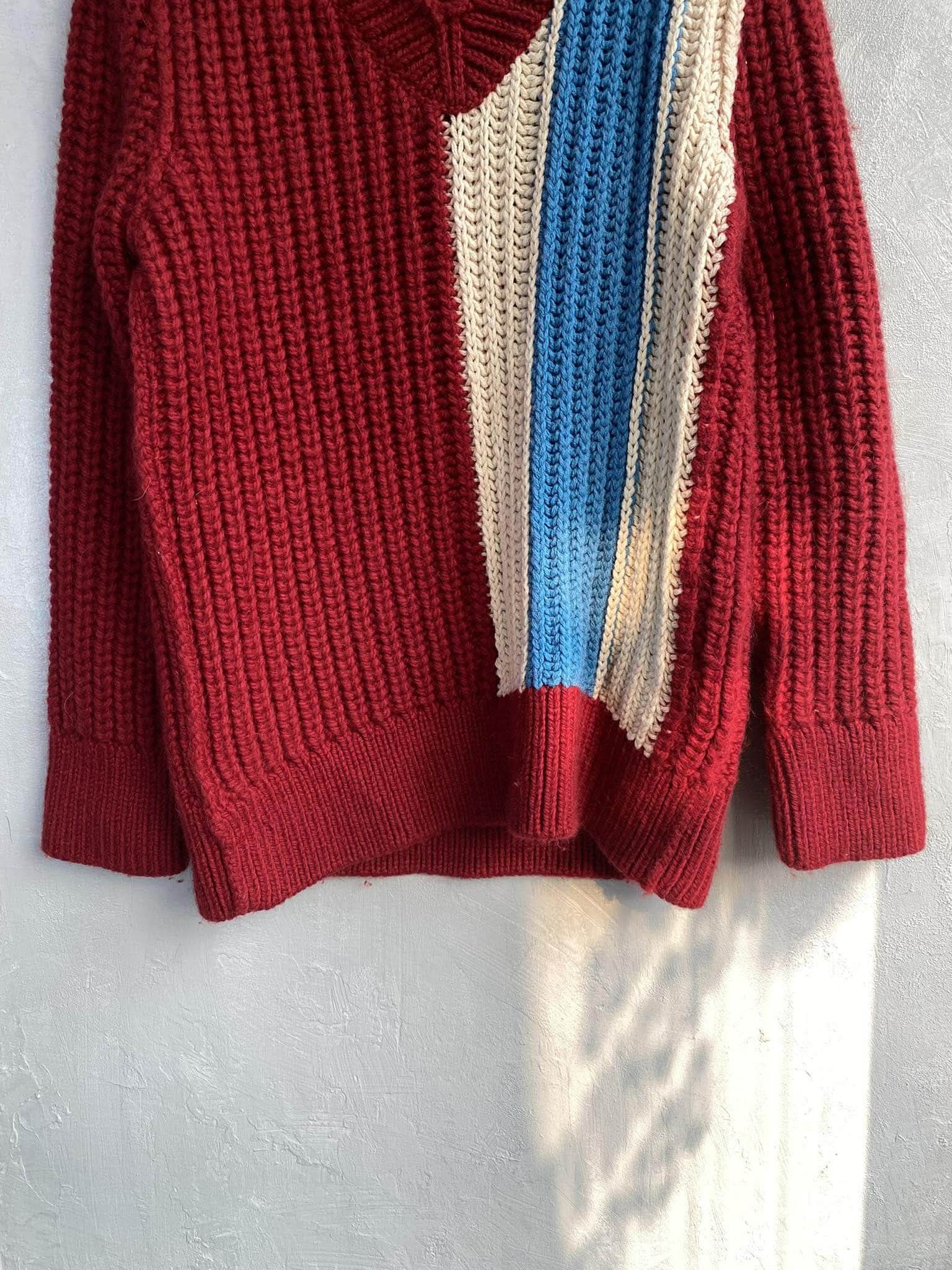 Calvin Klein 205W39NYC FW18 Oversized V-neck Knit Size US XS / EU 42 / 0 - 3 Thumbnail