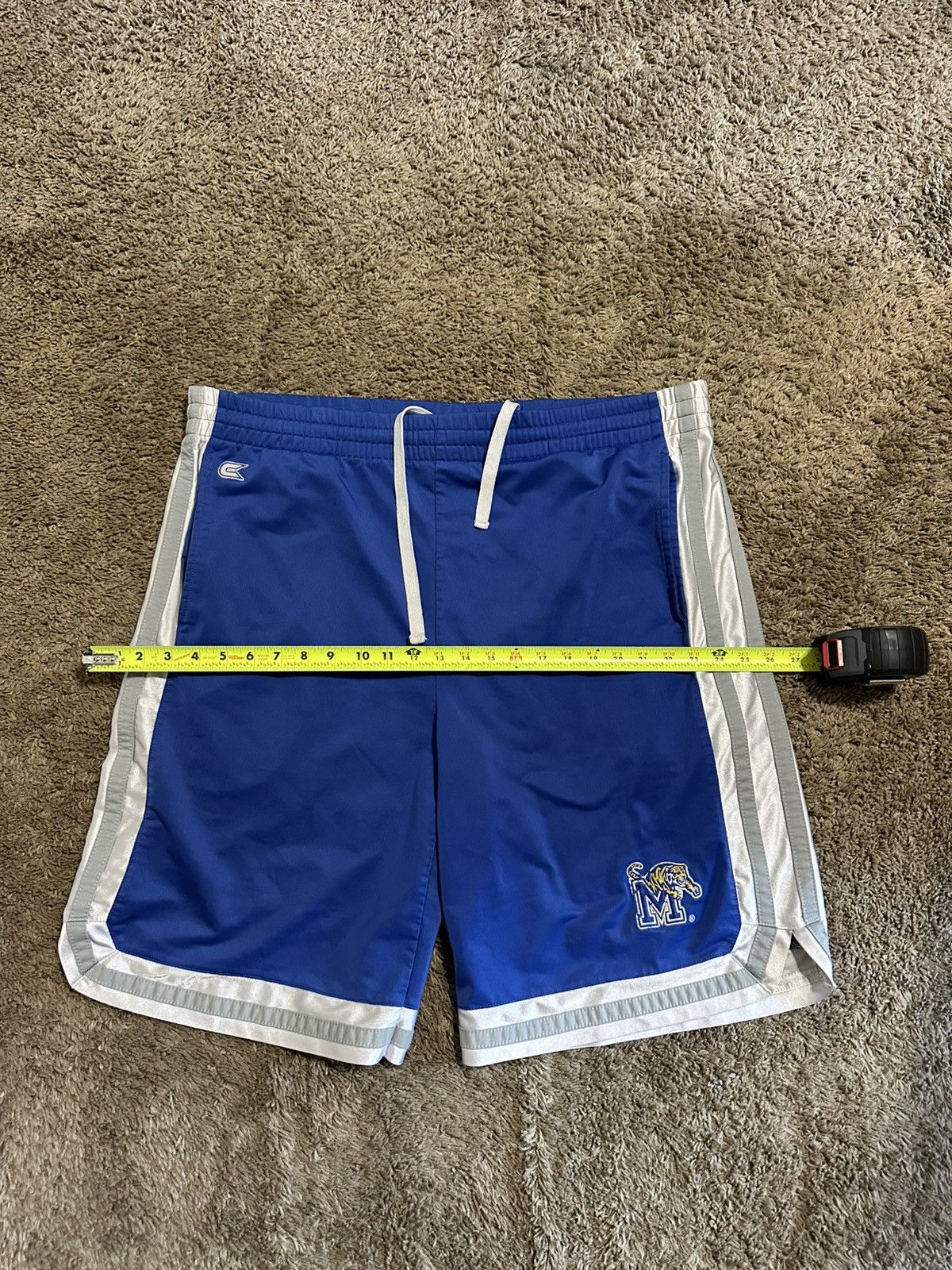 NCAA × Vintage Vintage NCAA Memphis Tigers “royal” shorts 90s size Xl Size US 36 / EU 52 - 5 Thumbnail