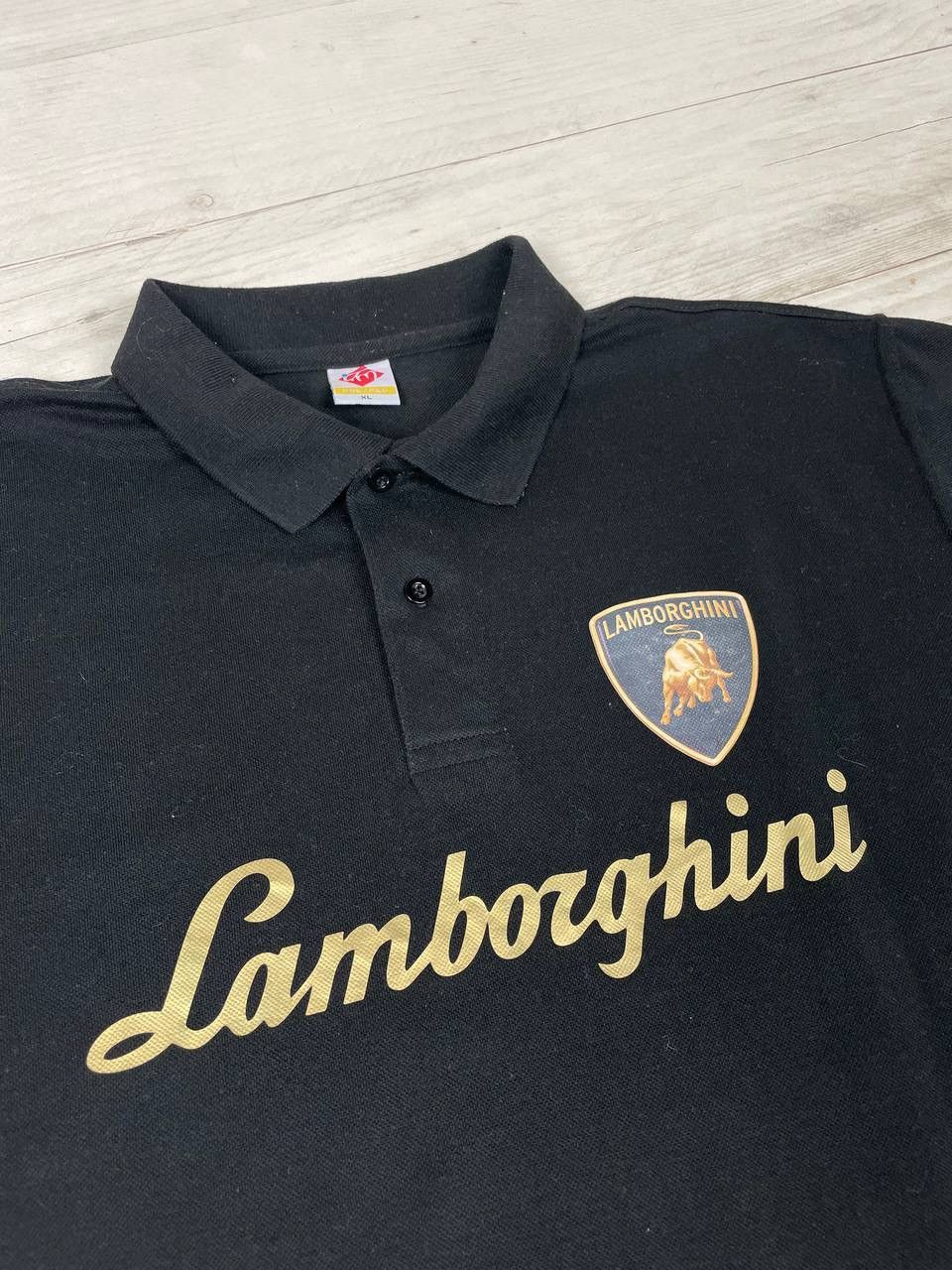 Lamborghini Vintage Lamborghini Big Logo Racing F1 Polo Shirt Size US XL / EU 56 / 4 - 4 Thumbnail