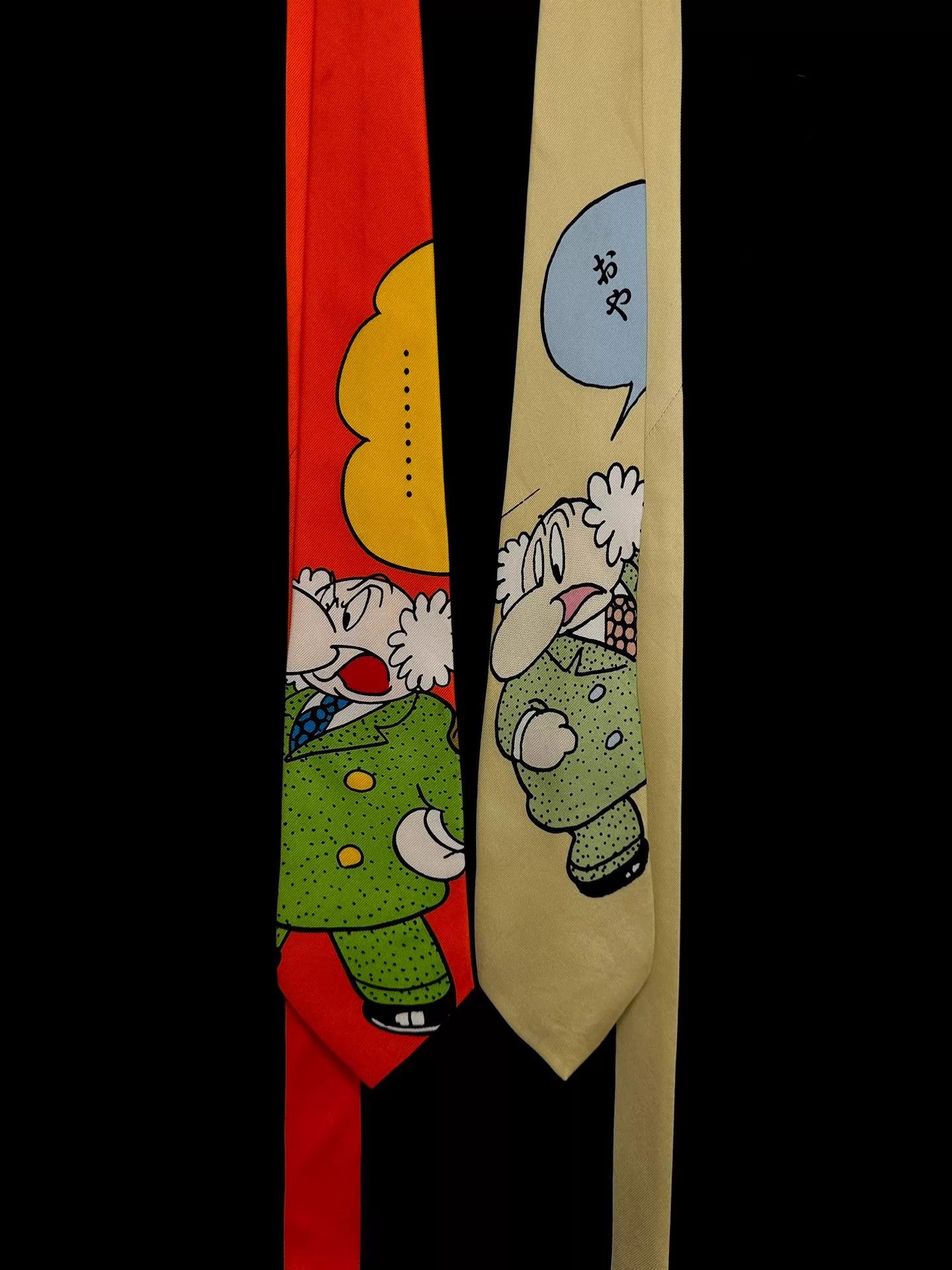 Yohji Yamamoto Yohji Yamamoto 90s Tezuka x Astro Boy Dr. Ochanomizu Tie Size ONE SIZE - 1 Thumbnail