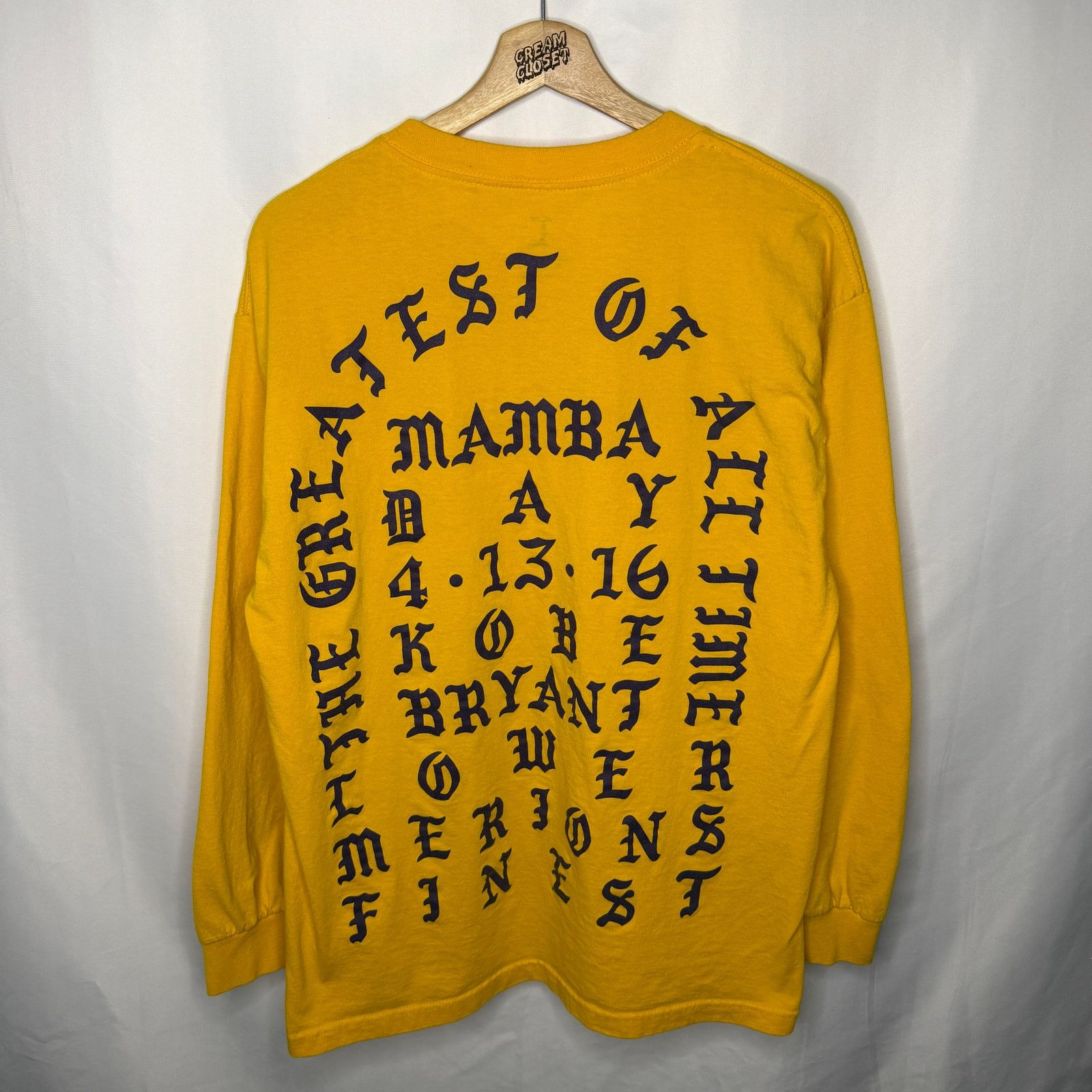 Kanye West Kanye West 'I Feel Like Kobe' Longsleeve T-shirt Yellow