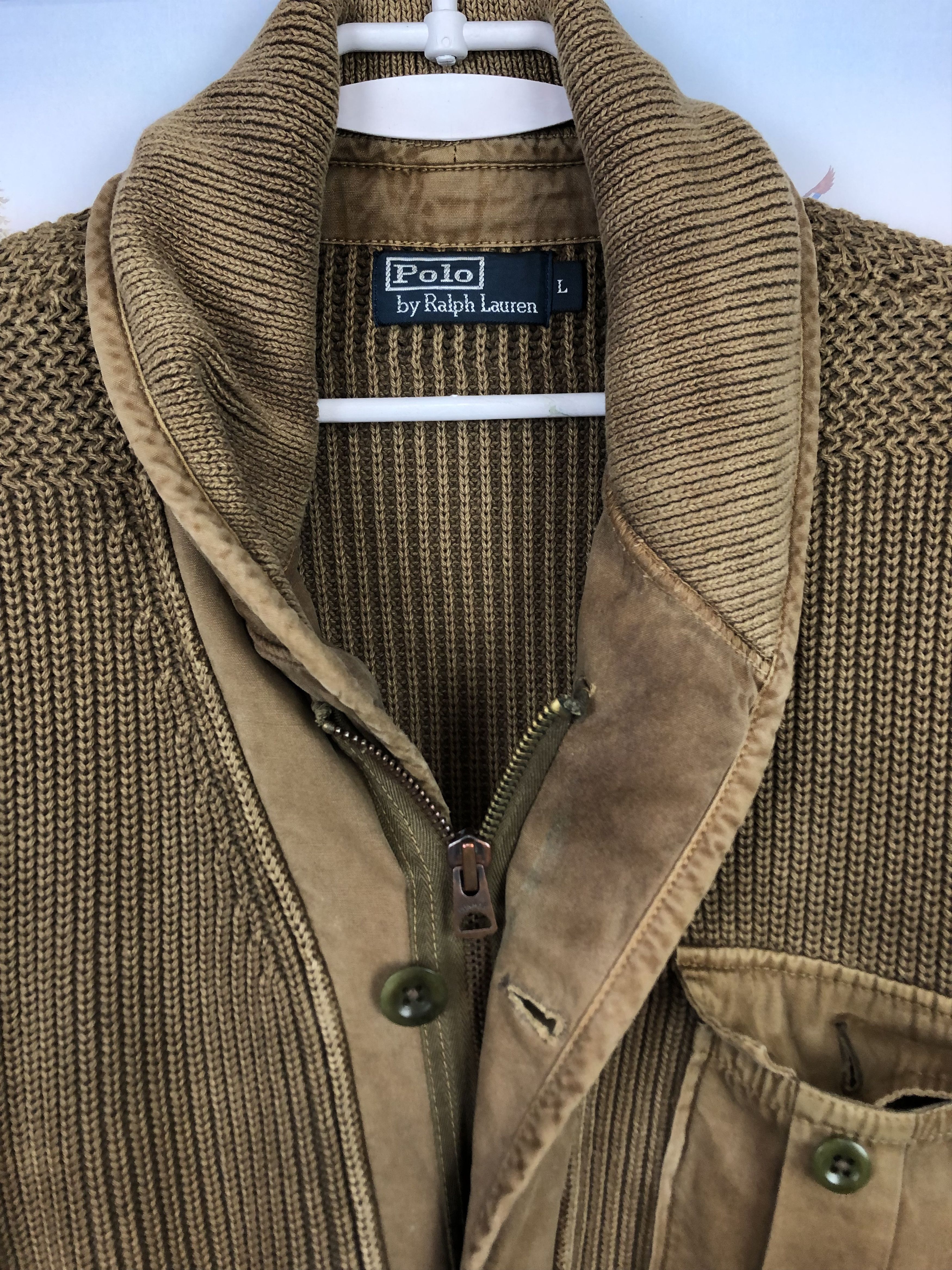 Polo Ralph Lauren Vintage Polo Ralph Lauren Cotton Shawl Collar Cardigan Size US L / EU 52-54 / 3 - 4 Thumbnail