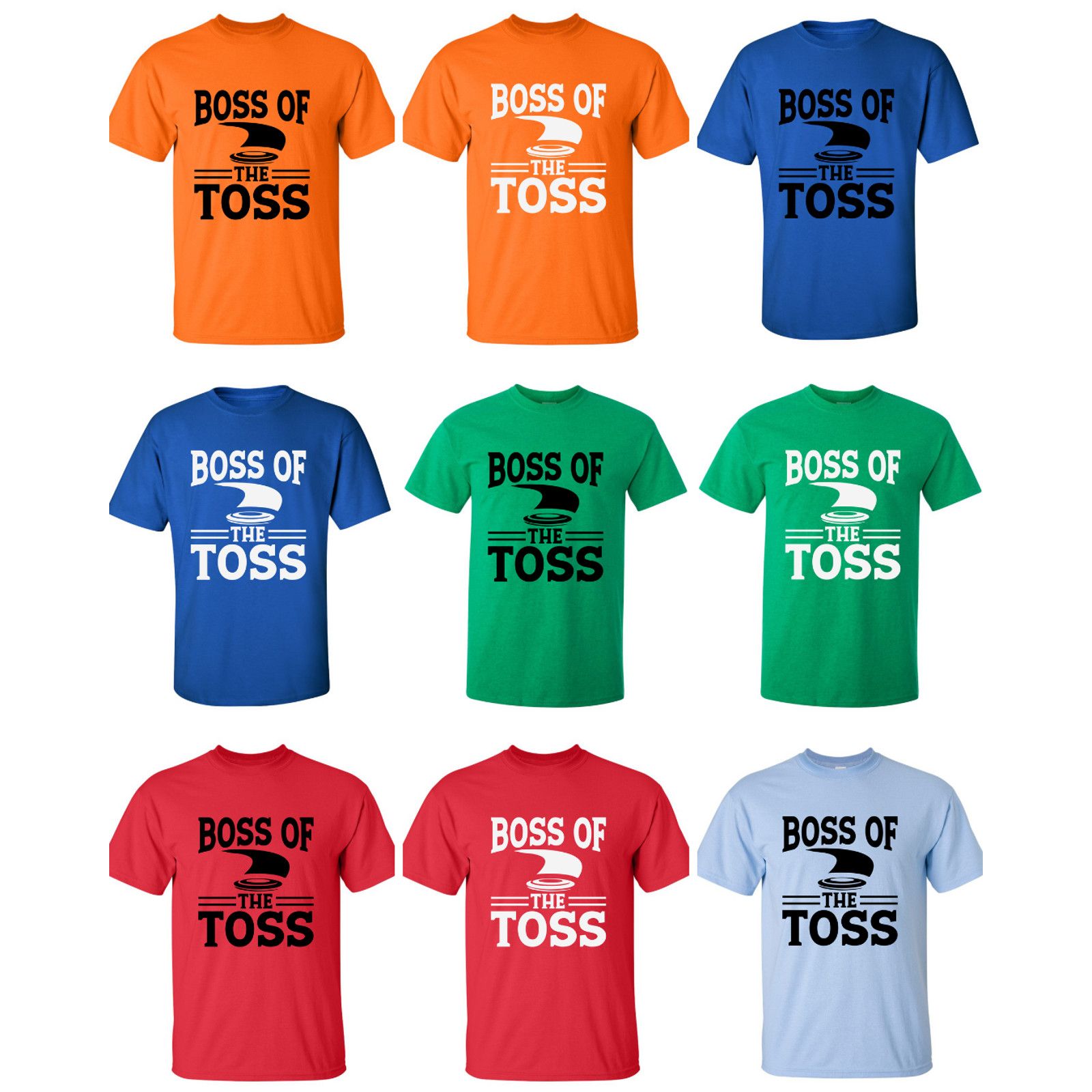 Gildan Disc Golf Shirt BOSS of the TOSS Mens Discgolfing T-Shirt Size US L / EU 52-54 / 3 - 3 Thumbnail