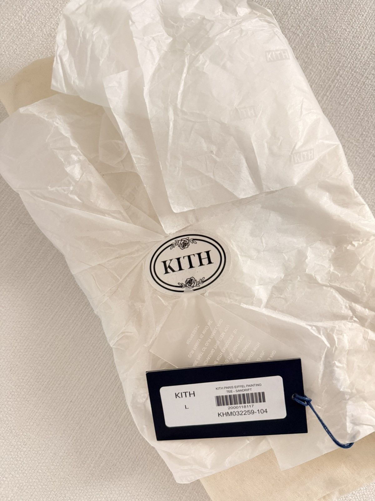 Kith Kith Paris Eiffel Painting Tee - Sandrift Size US L / EU 52-54 / 3 - 6 Thumbnail