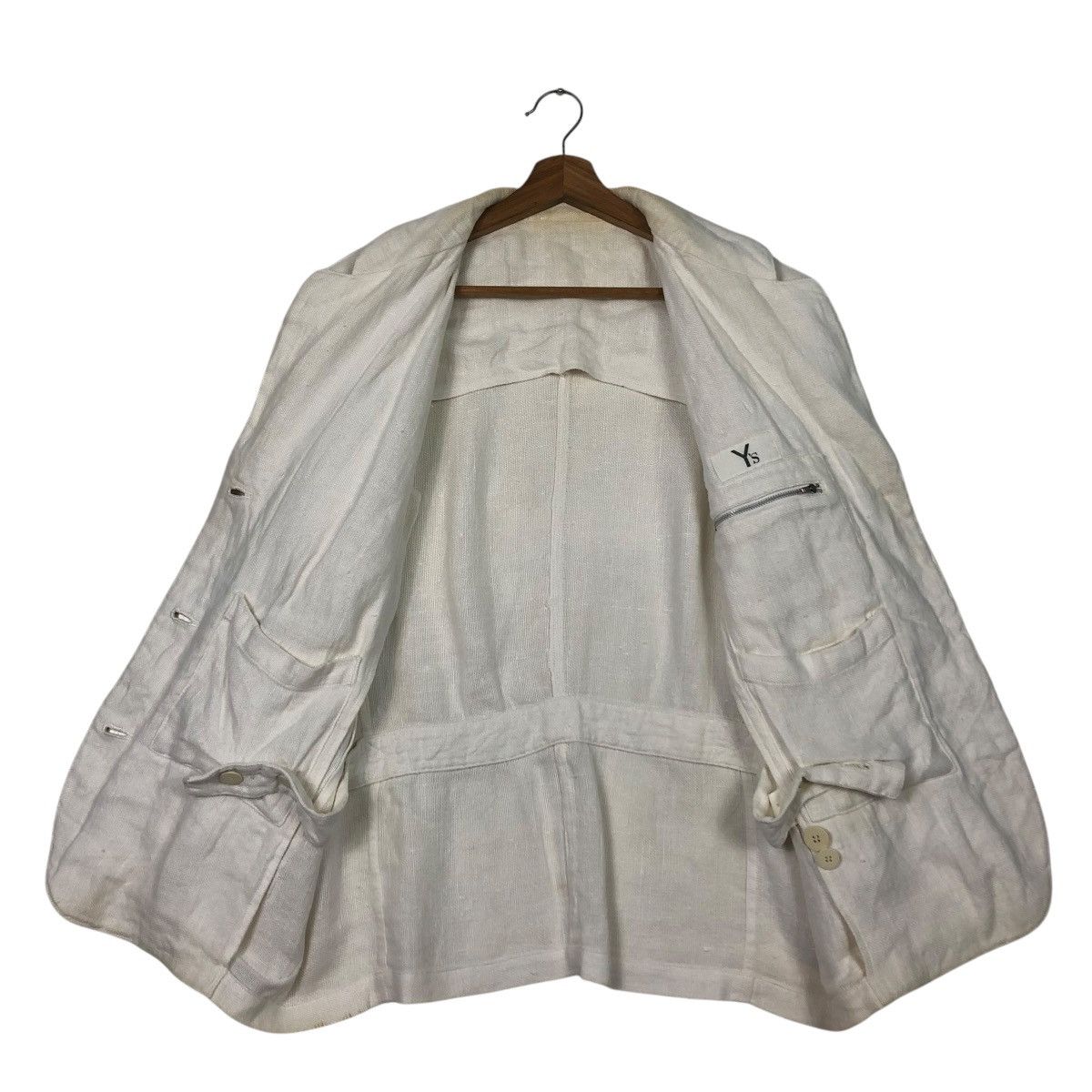 Yohji Yamamoto 🔥VINTAGE Y’S YOHJI YAMAMOTO SACKCLOTH DOUBLE BREAST Size US M / EU 48-50 / 2 - 13 Thumbnail