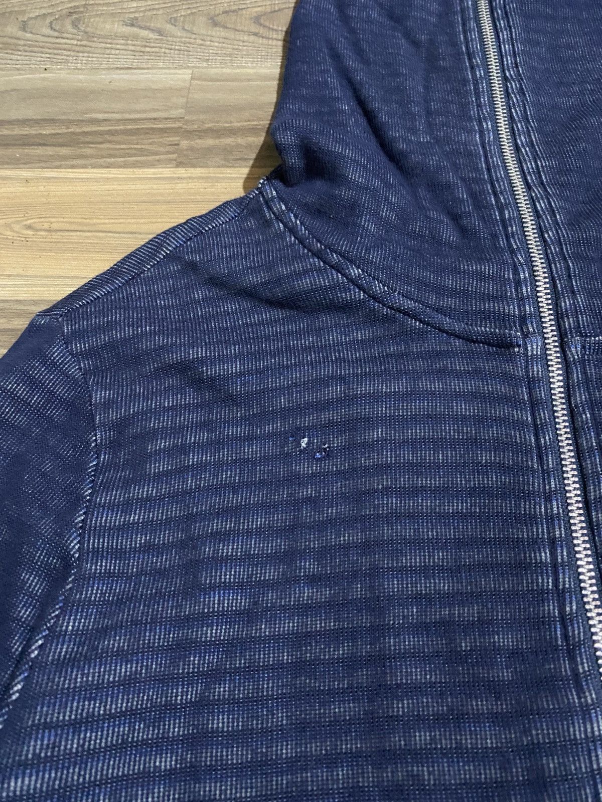 If Six Was Nine × Japanese Brand × Le Grande Bleu (L.G.B.) SKULL 5TH STREET AMERICAN BLUE JEANS FULL ZIPPER HOODIES Size US L / EU 52-54 / 3 - 7 Thumbnail