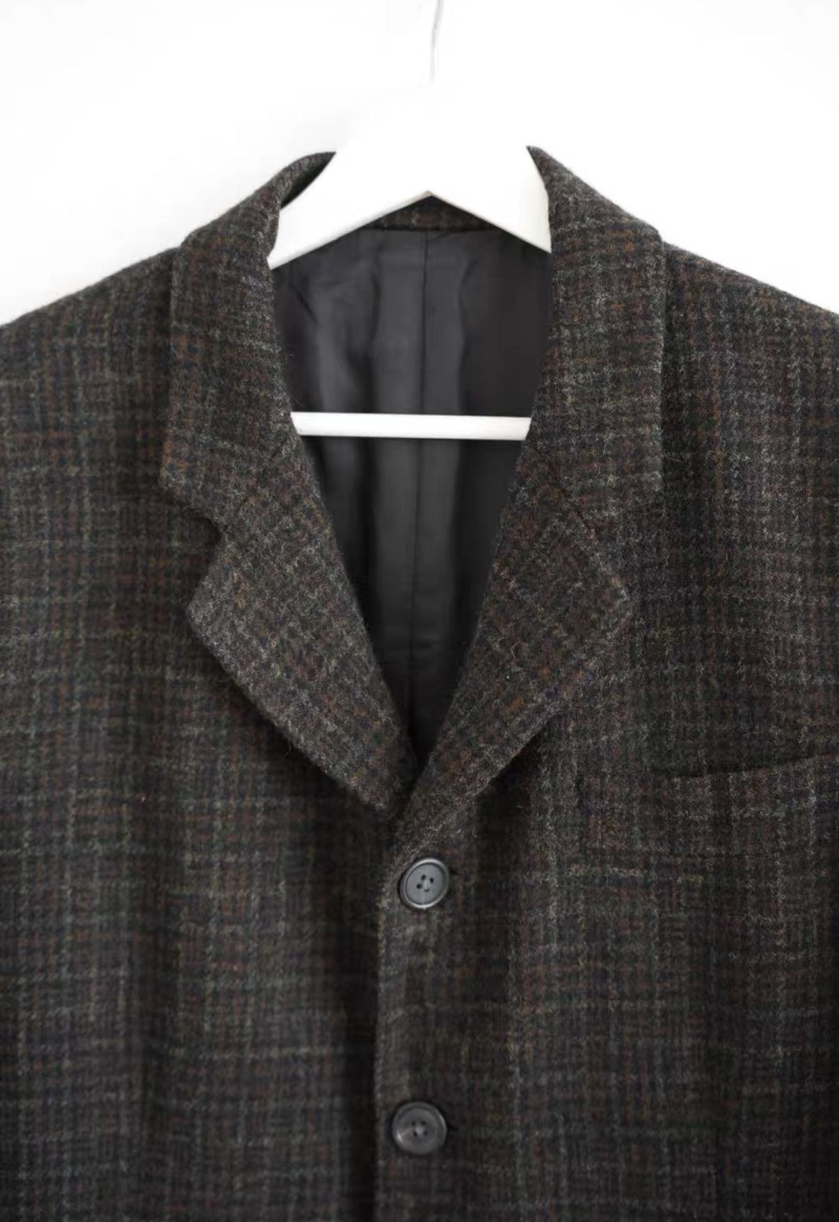 Yohji Yamamoto Yohji Yamamoto 80s Vintage Brown Plaid Blazer K4 Size US M / EU 48-50 / 2 - 3 Thumbnail