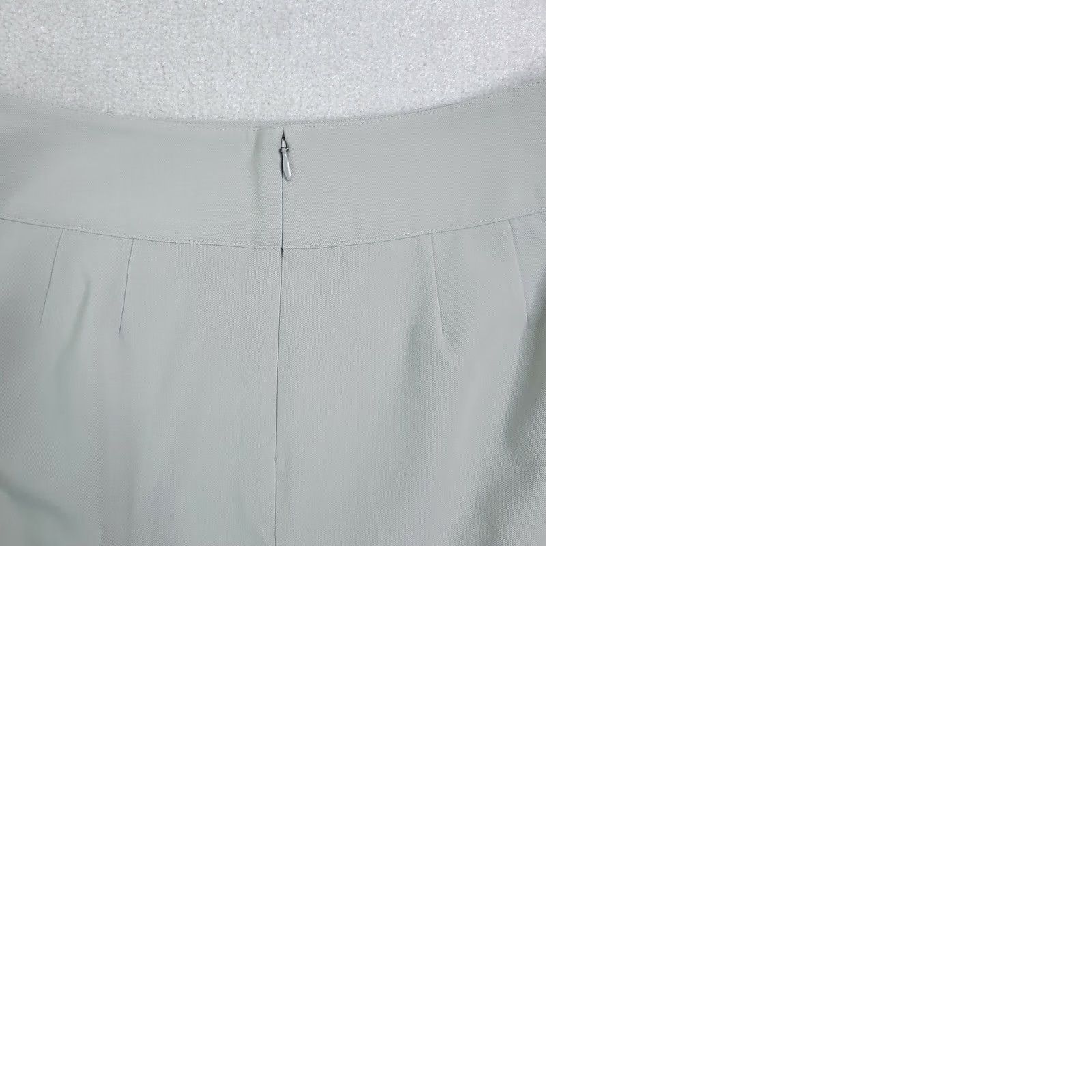 Vintage Body by Victoria Skirt Women's 4 Gray Cinched Front Slit Back Zip Short Mini 90s Women's Skirt Size 27" / US 4 / IT 40 - 9 Thumbnail