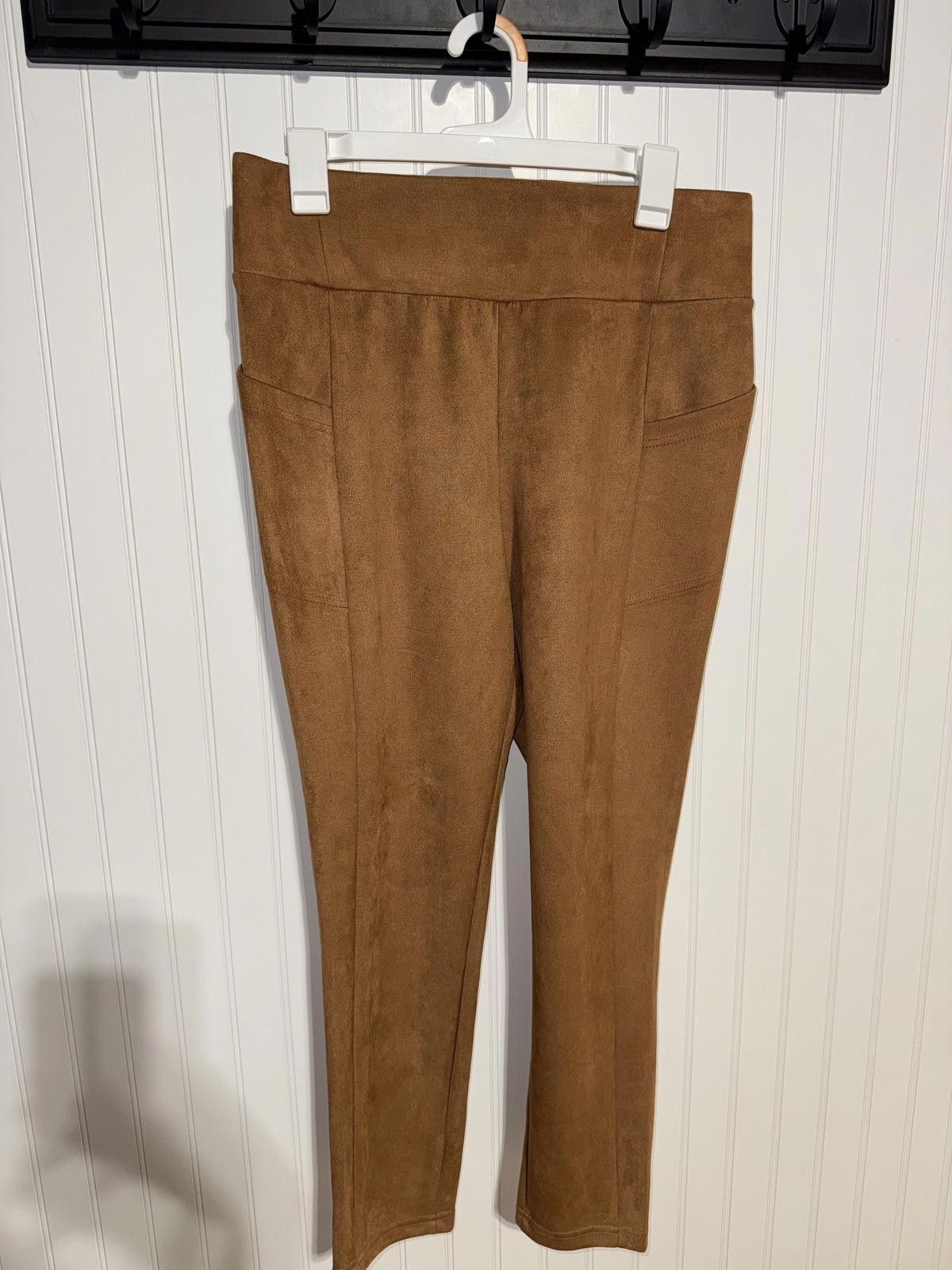 Other Westbound Brown Faux Suede Pants Medium Regular Size 32" / US 10 / IT 46 - 1 Thumbnail