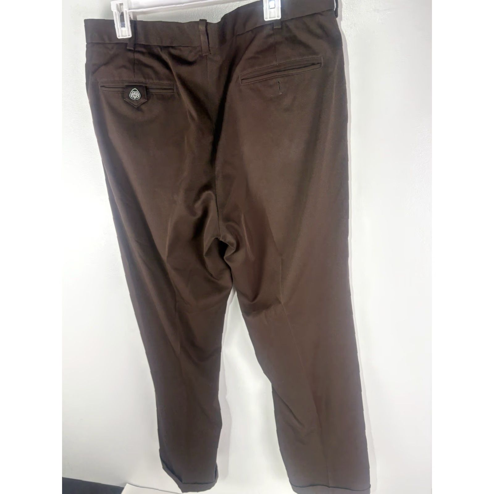 Brooks Brothers Brooks Brothers Brown Pleated Cuffed Dress Pants Men’s Size 38X32 Size US 38 / EU 54 - 4 Thumbnail