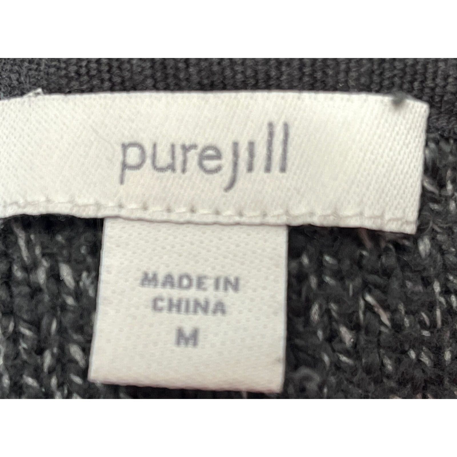 J. Jill J. Jill Yarn Knit Sweater Sz Medium Purejill Gray Crew Neck Tunic Casual Size M / US 6-8 / IT 42-44 - 6 Thumbnail