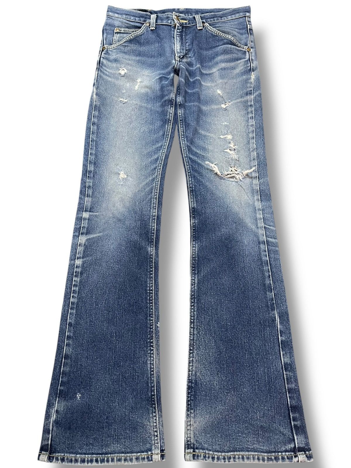 Lee Vintage Lee Riders Flare Grunge Distressed Denim Size US 30 / EU 46 - 1 Thumbnail