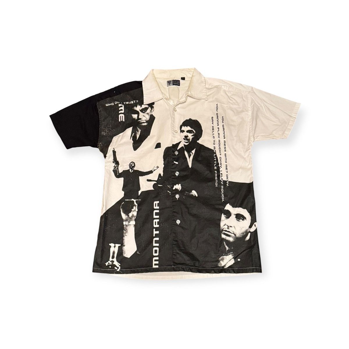 Vintage Vintage Tony Montana Scarface Button Up Polo Size US XL / EU 56 / 4 - 1 Thumbnail
