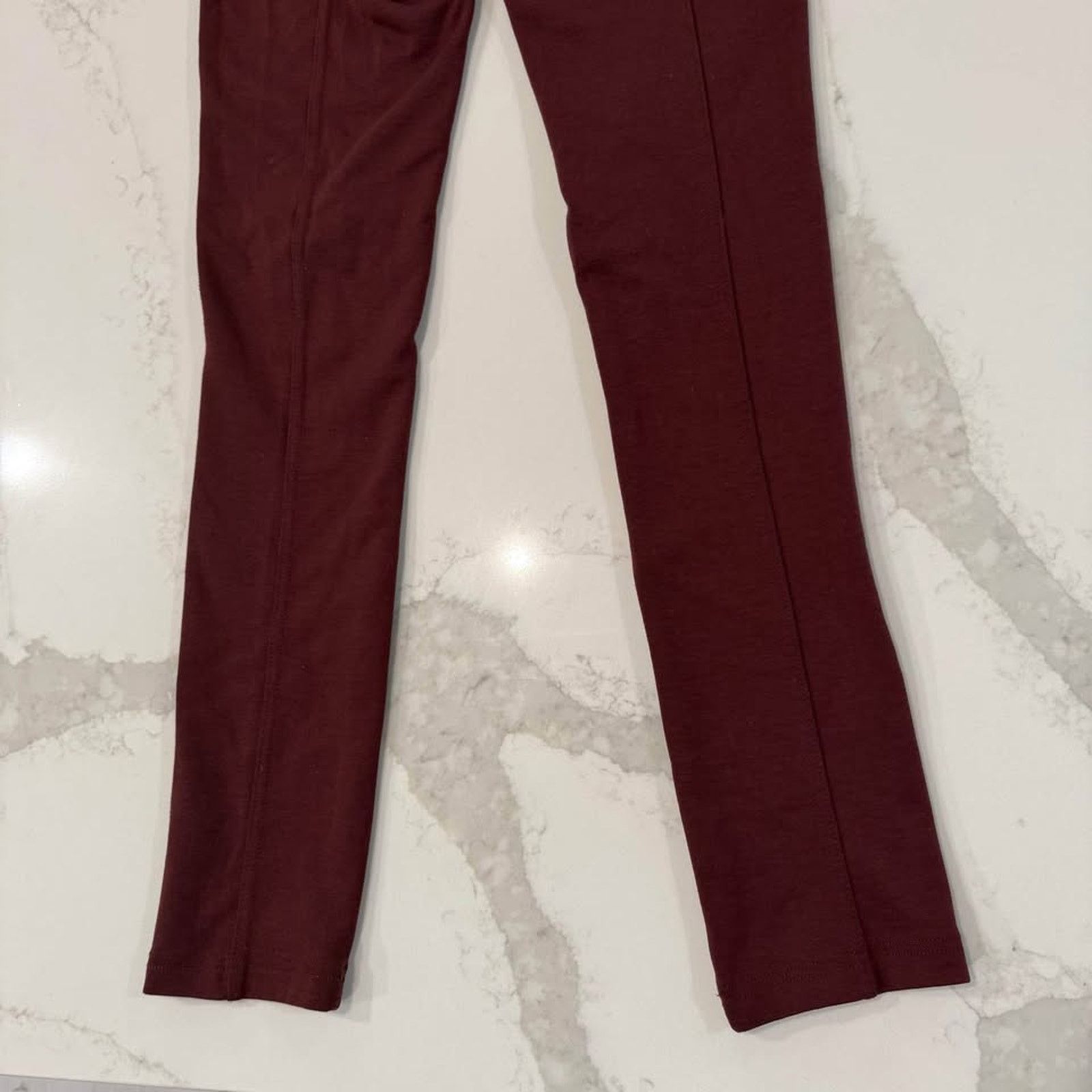 Free People Free People Knit Skinny Moto Jeggings Women's 27 Burgundy Size 27" / US 4 / IT 40 - 7 Thumbnail