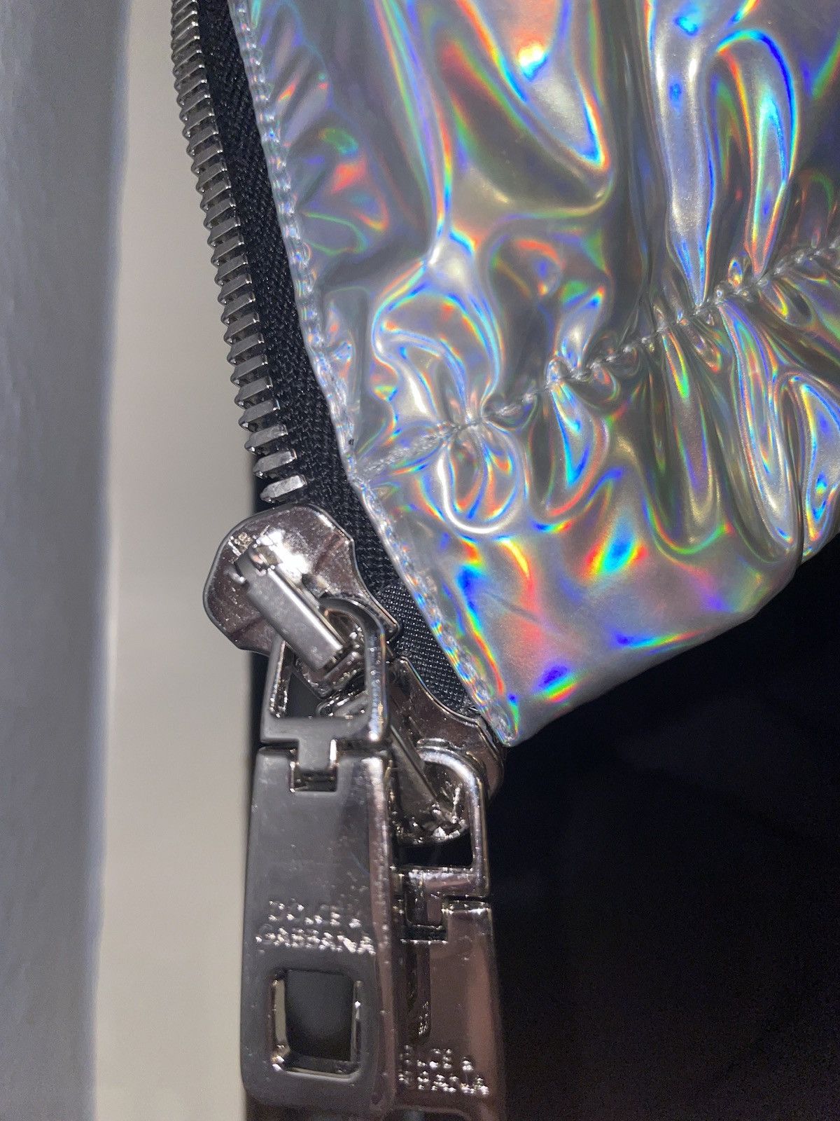 Dolce & Gabbana Dolce & Gabbana Holographic-Effect Padded Jacket Size US M / EU 48-50 / 2 - 7 Thumbnail
