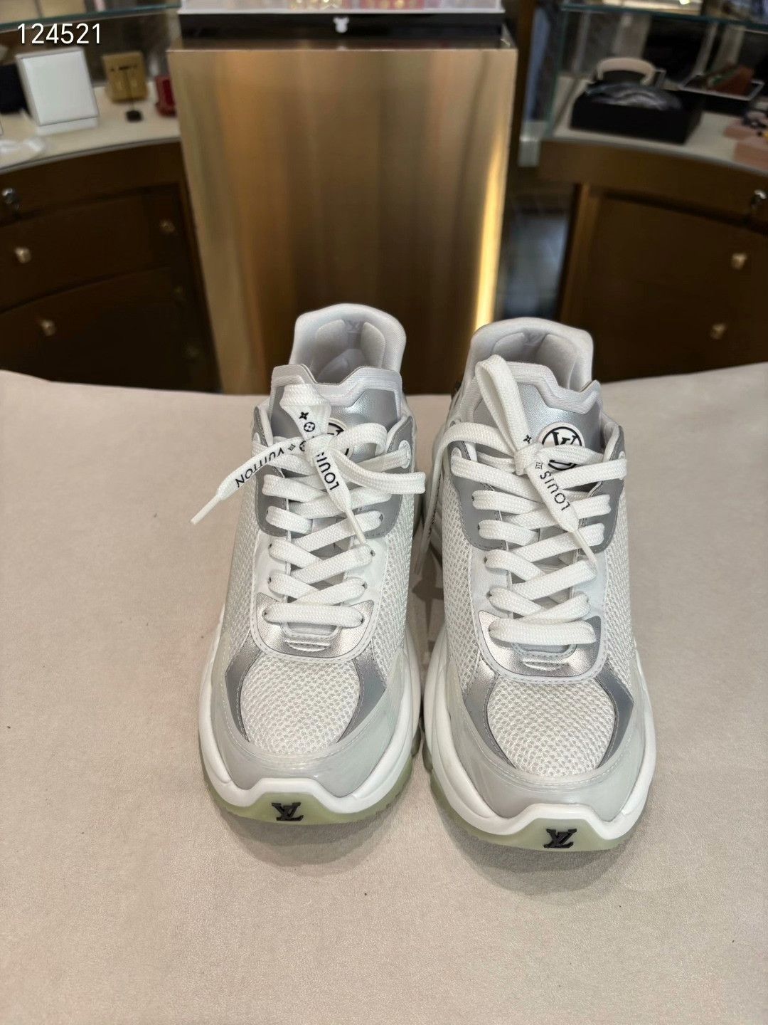 Louis Vuitton Louis Vuitton Run 55 Women's Sneaker Size US 5 / IT 35 - 1 Thumbnail