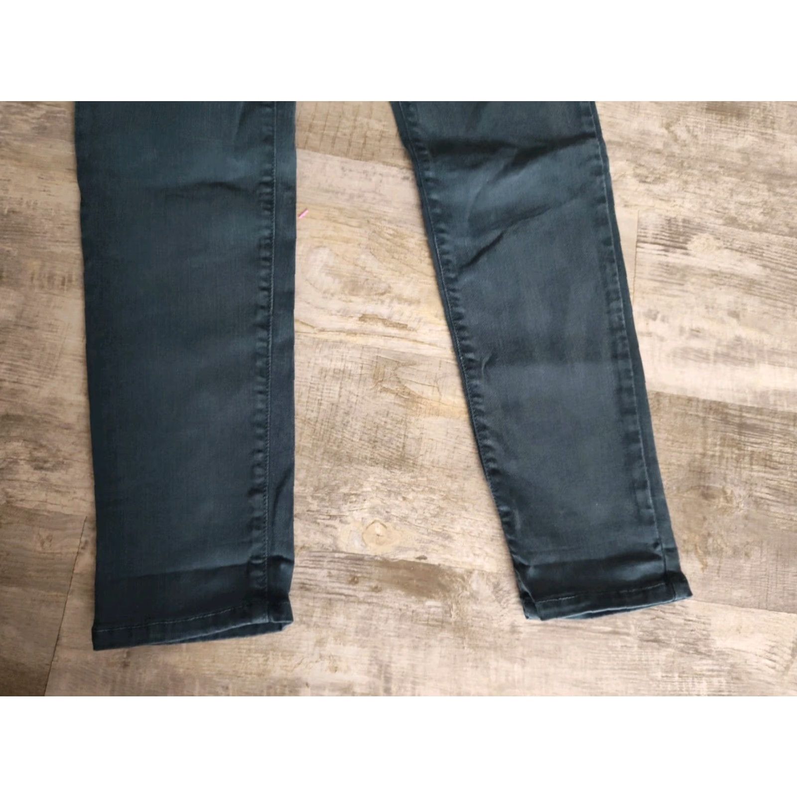 Vintage Flying Monkey Skinny Jeans Women 30x30 Slim Fit Green Denim Made In USA Size 30" / US 8 / IT 44 - 3 Thumbnail