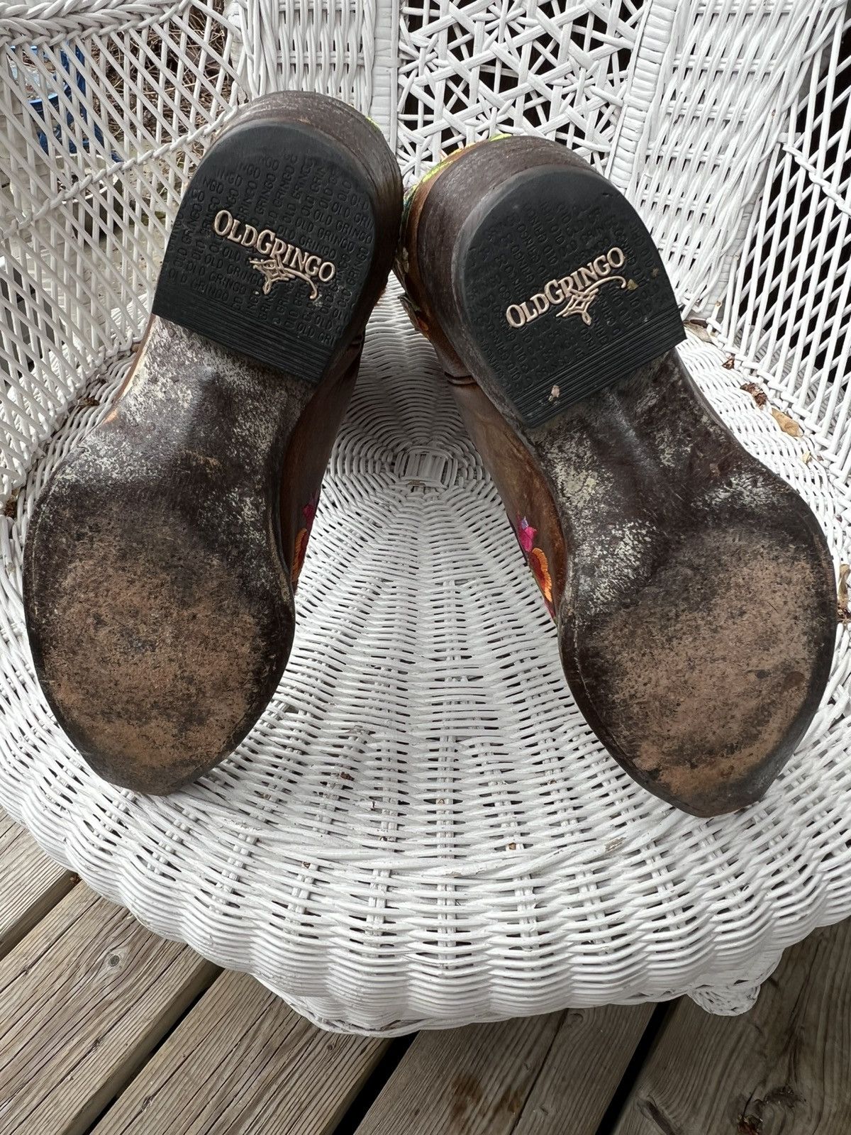 Old Gringo Old Gringo Sora 13" Flower Embroidery Cowboy Boots Size US 7 / IT 37 - 6 Thumbnail