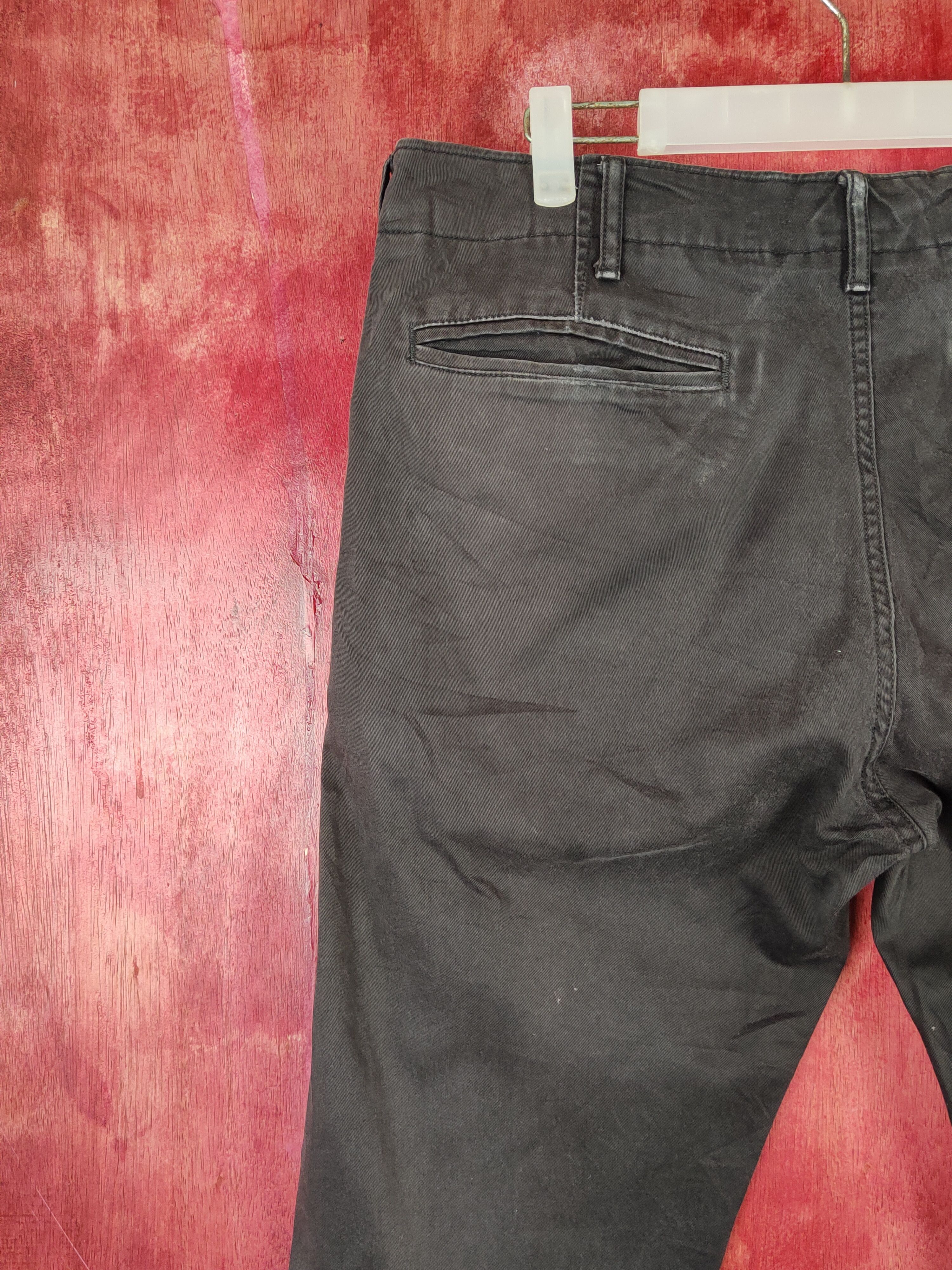 Japanese Brand Levis Blue Black distressed faded ripped Casual Pants #S1330 Size US 33 - 8 Thumbnail