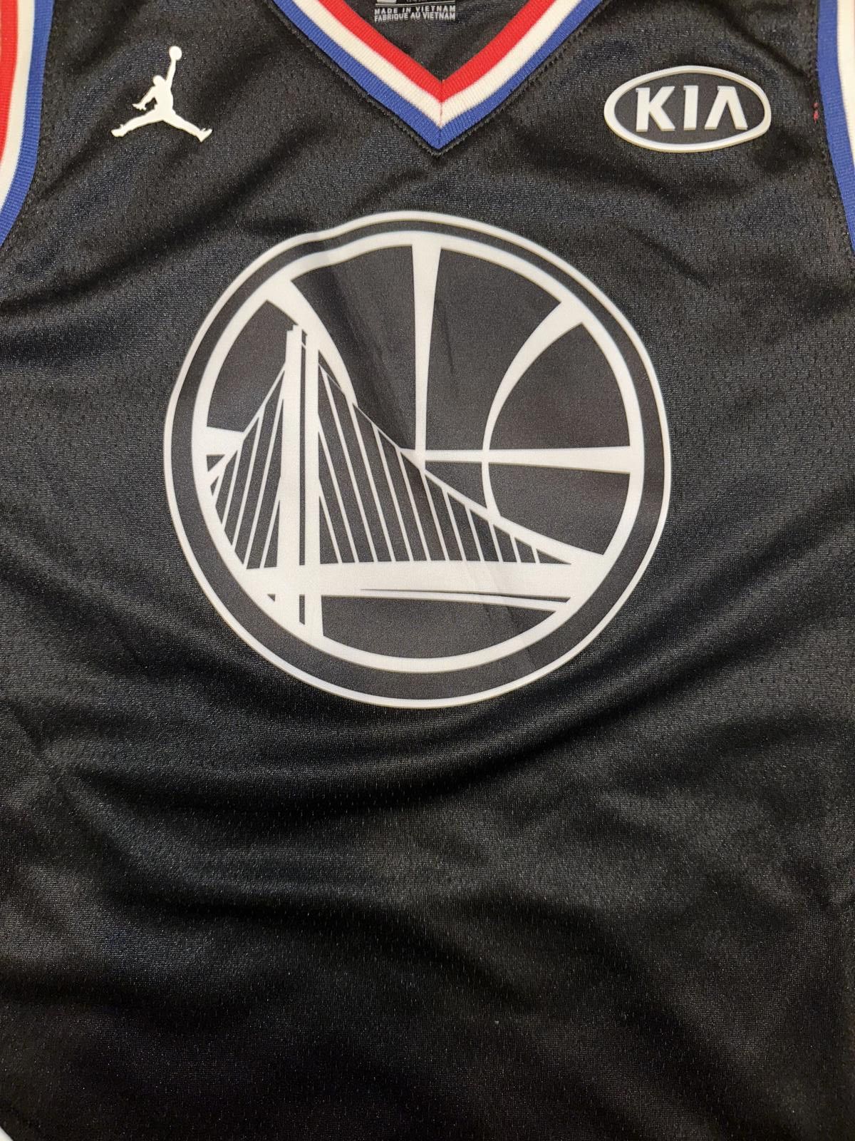 Nike Jordan Kids Boy’s NBA Warriors Curry 2019 NBA All-Star Game Swingman Jersey Size L / US 10 / IT 46 - 3 Thumbnail