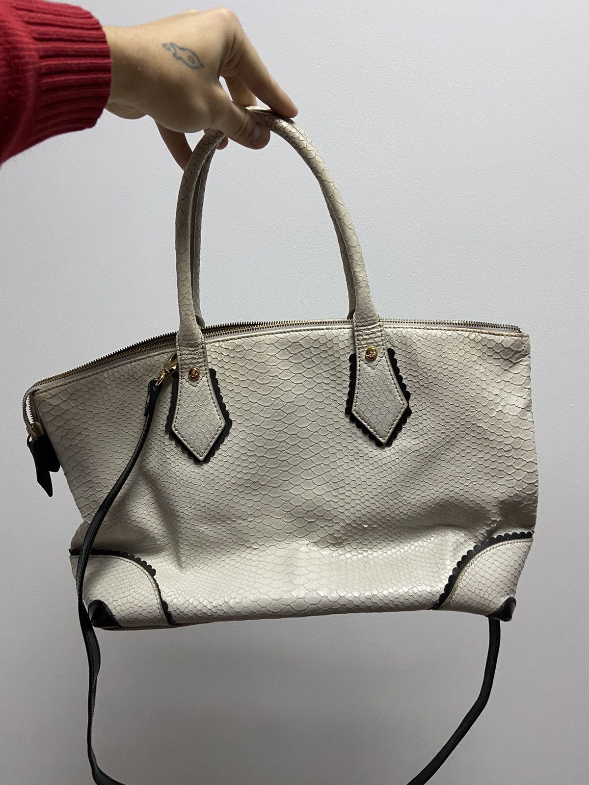 Vintage × Vivienne Westwood Vivienne Westwood python 🐍 big Logo Vintage Bag Luxury Size ONE SIZE - 3 Thumbnail