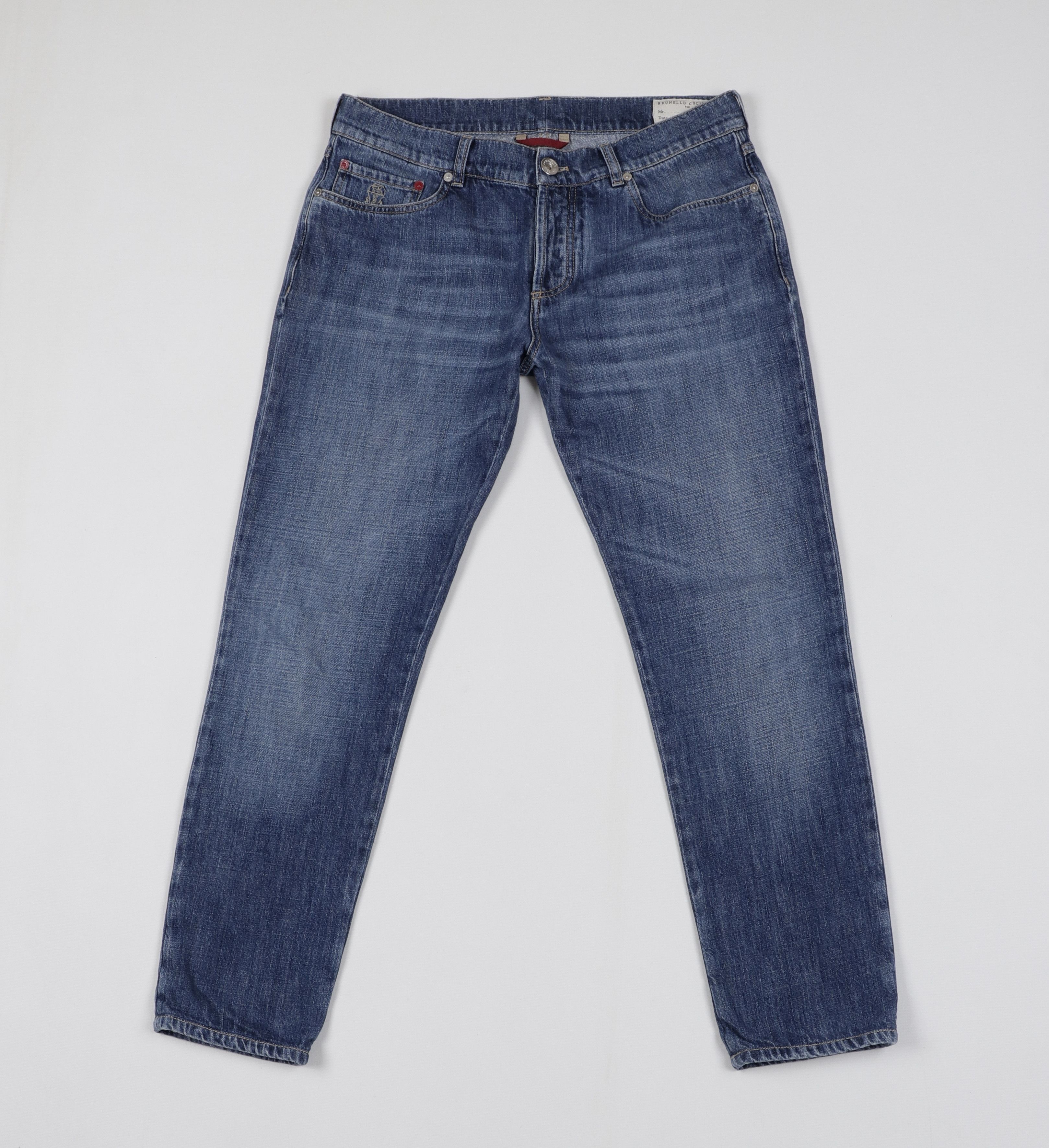 Brunello Cucinelli Brunello Cucinelli Blue Cotton Jeans Size US 32 / EU 48 - 1 Thumbnail