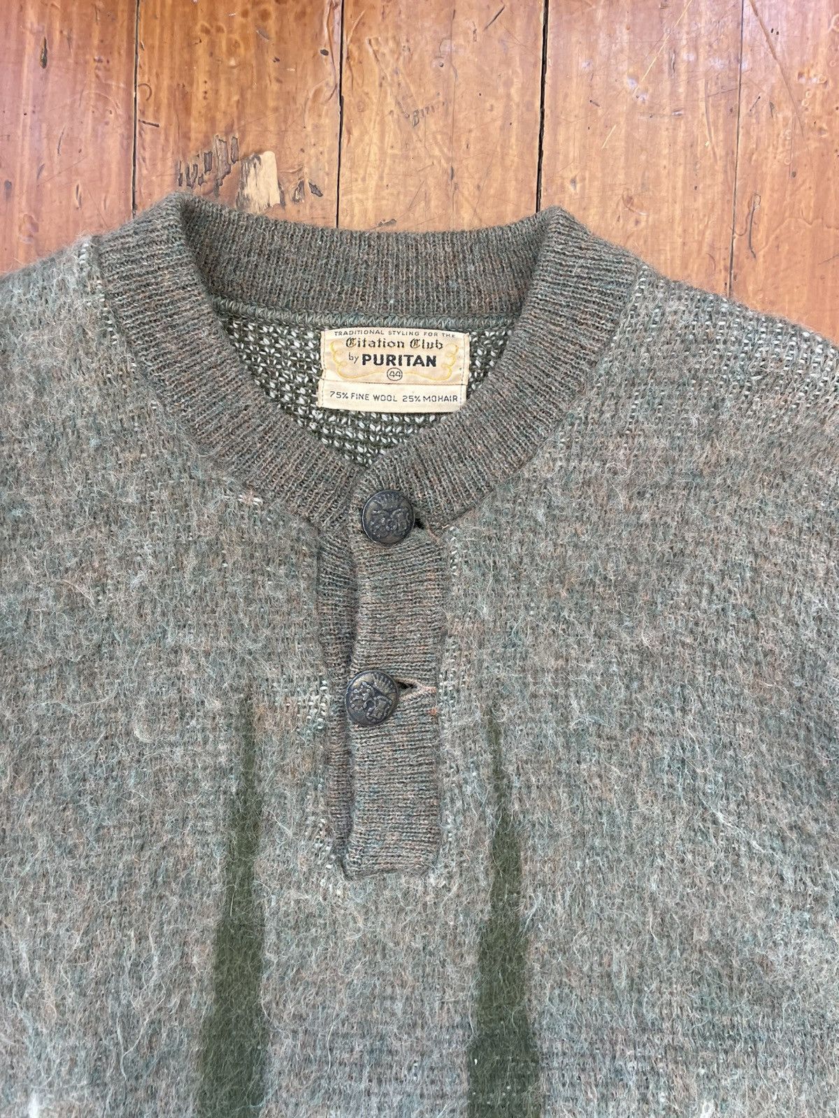 Vintage Citation Club by Puritan Knit Cardigan Size US M / EU 48-50 / 2 - 2 Thumbnail
