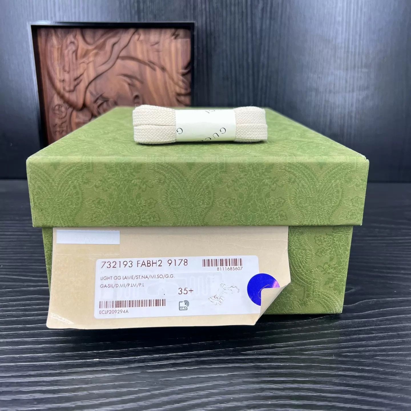Gucci Women's Gucci Beige/Orange Crystal Sneakers 35.5, Worn 2x Size US 5 / IT 35 - 9 Thumbnail