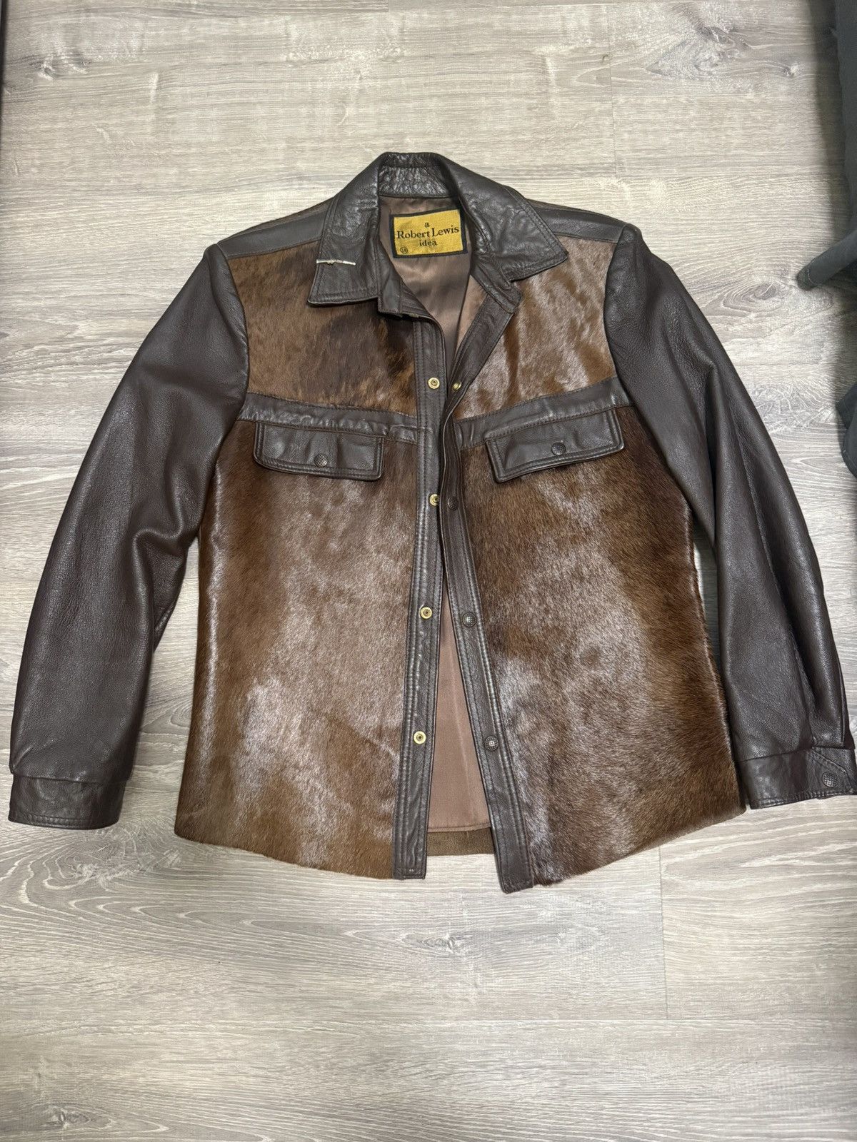 Other 1970s Custom Handmade Leather & Horsehair Jacket (1 of 1) Size US M / EU 48-50 / 2 - 1 Thumbnail